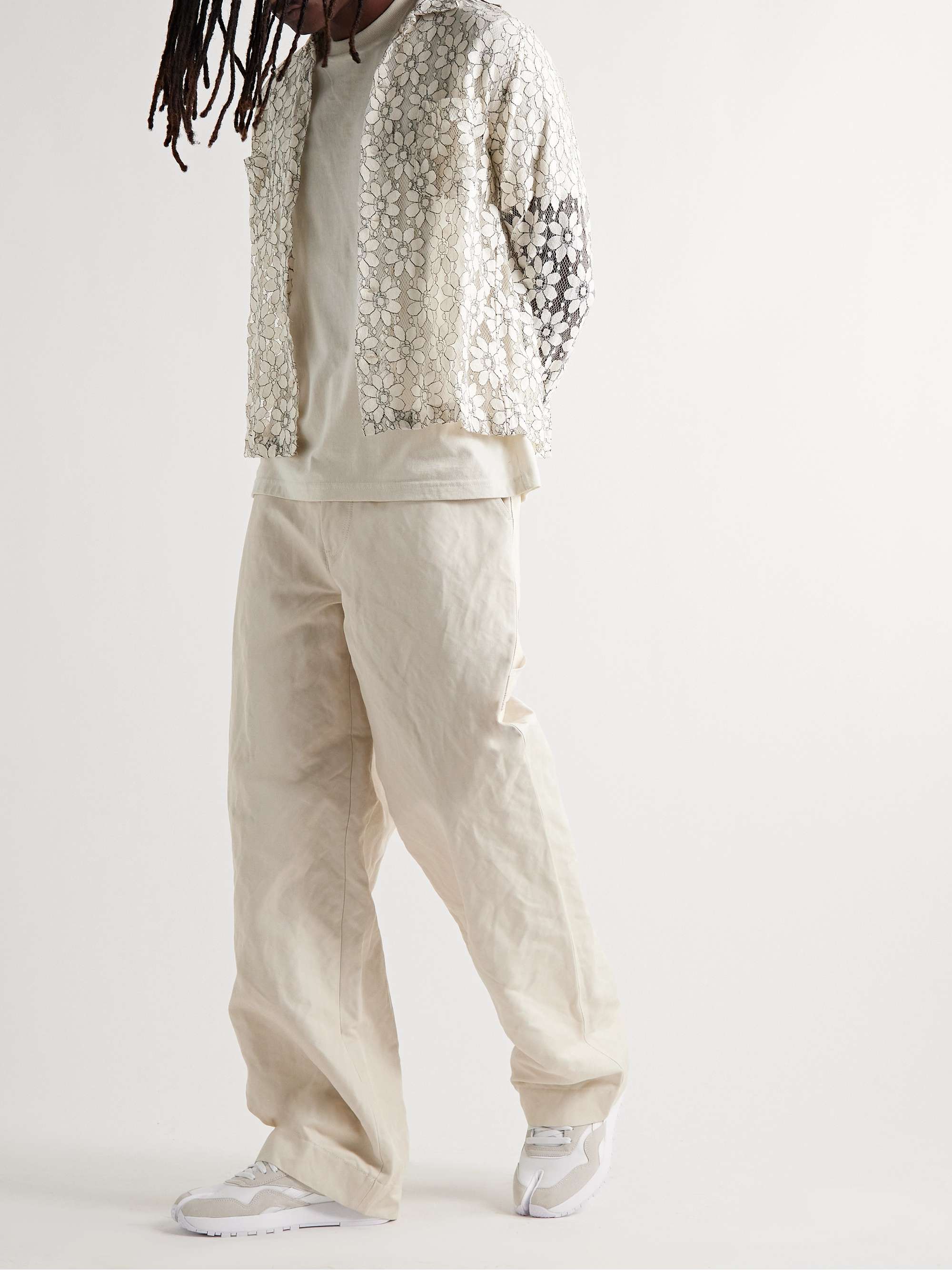 REEBOK + Maison Margiela Project 0 Shell, Suede and Leather Sneakers