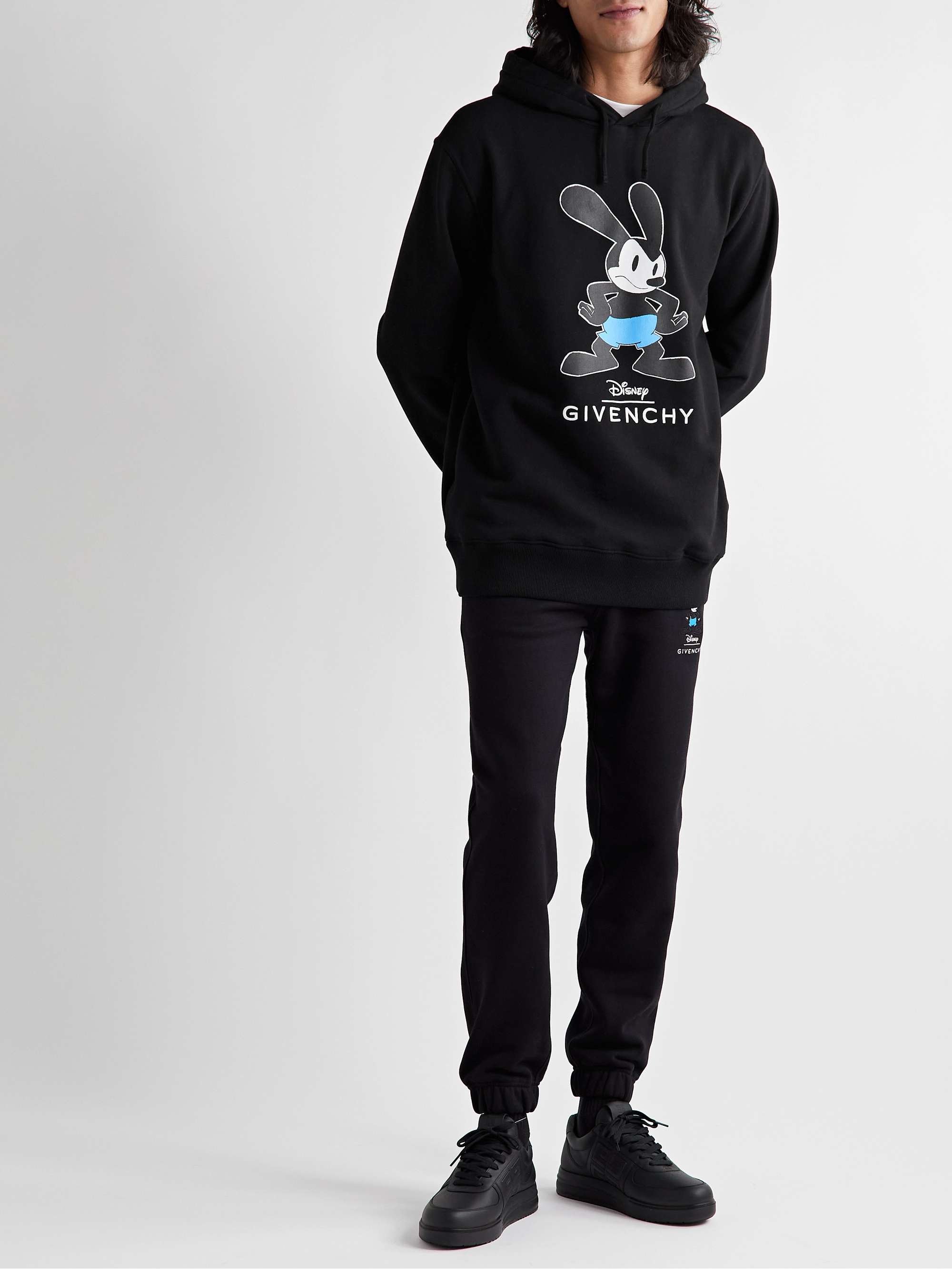 GIVENCHY + Disney Oswald Printed Cotton-Jersey Hoodie