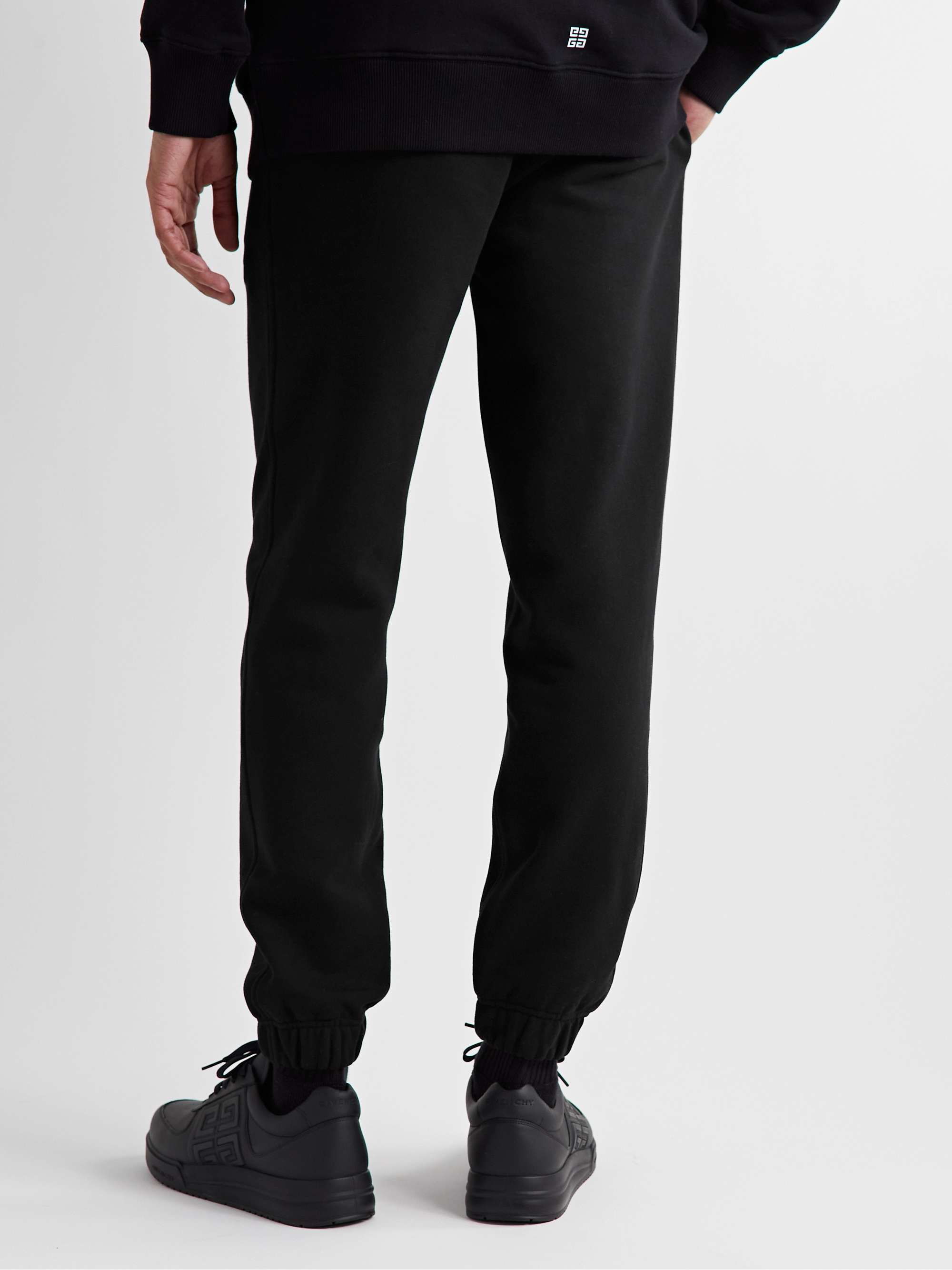 GIVENCHY + Disney Oswald Tapered Embroidered Cotton-Jersey Sweatpants