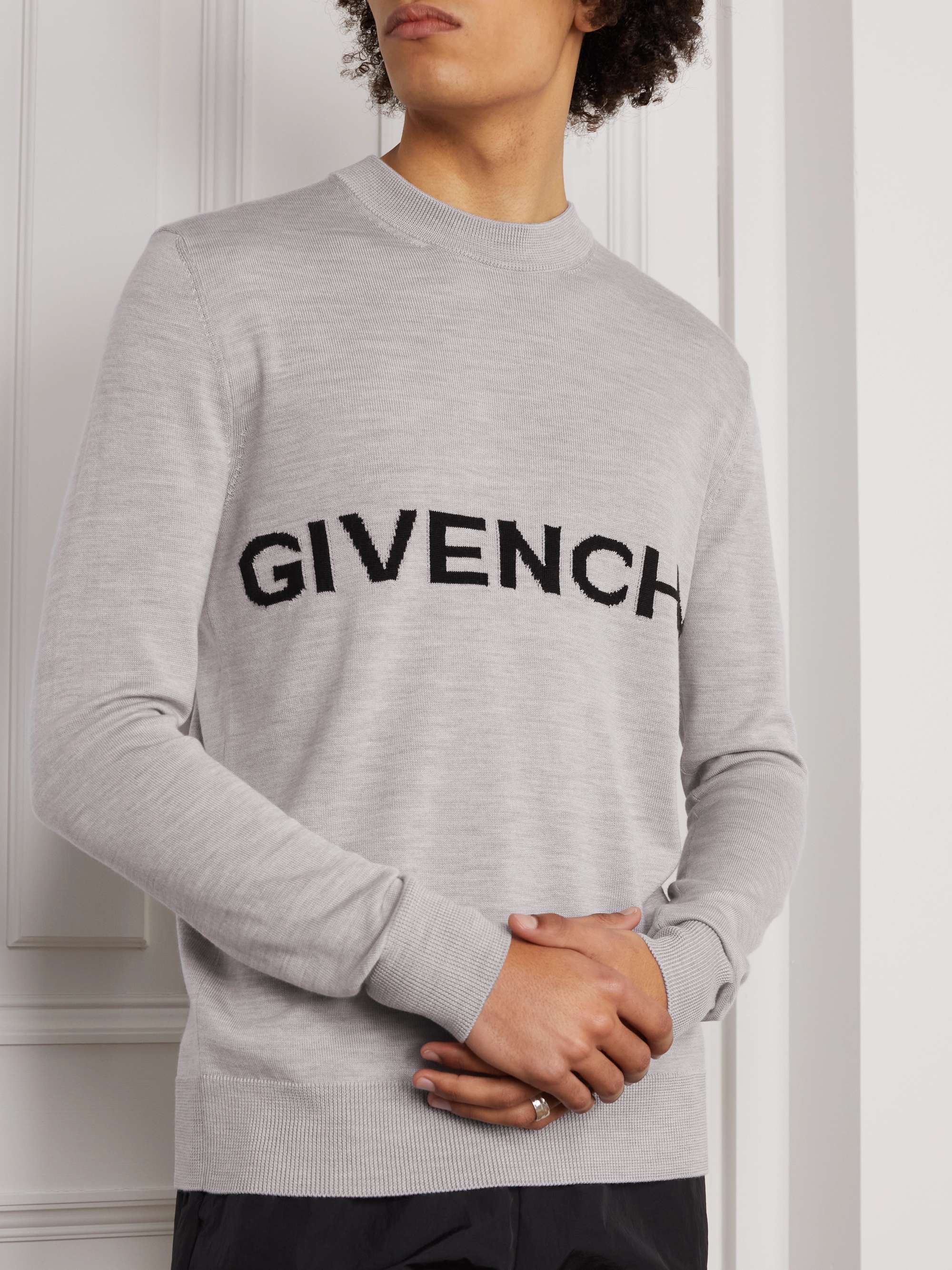 GIVENCHY + Disney Oswald Slim-Fit Intarsia Wool Sweater