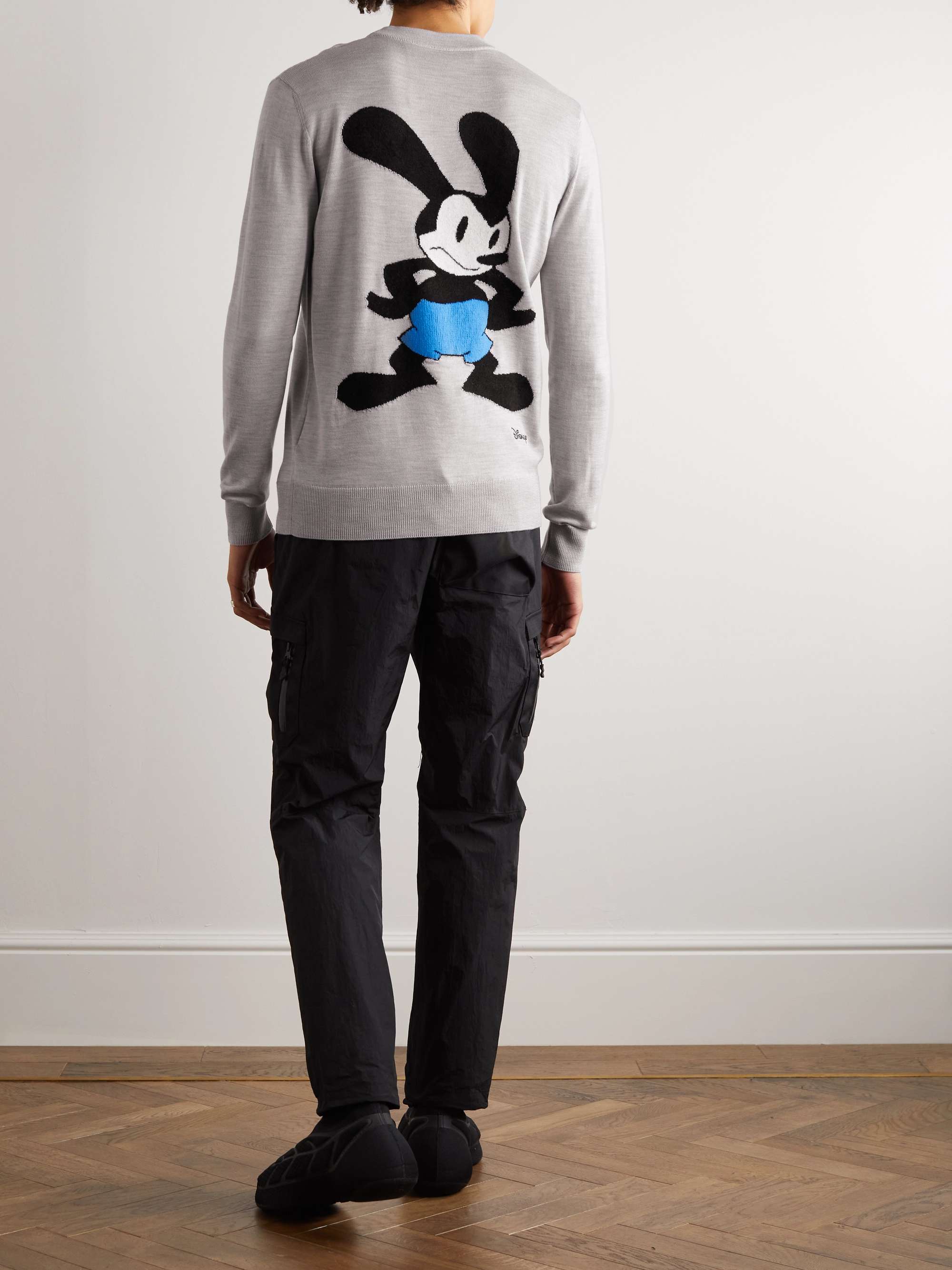 GIVENCHY + Disney Oswald Slim-Fit Intarsia Wool Sweater