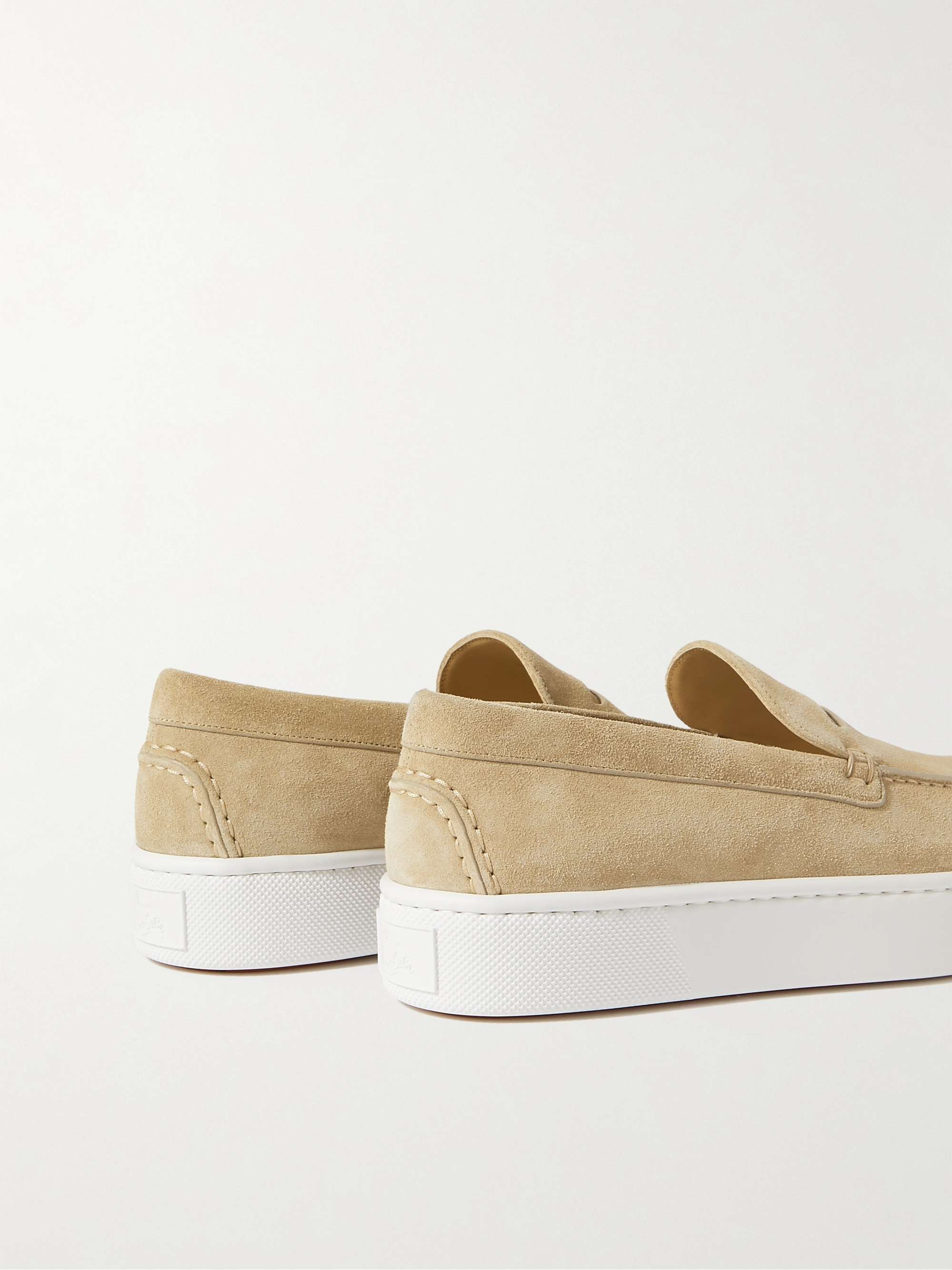 CHRISTIAN LOUBOUTIN Paqueboat Suede Boat Shoes