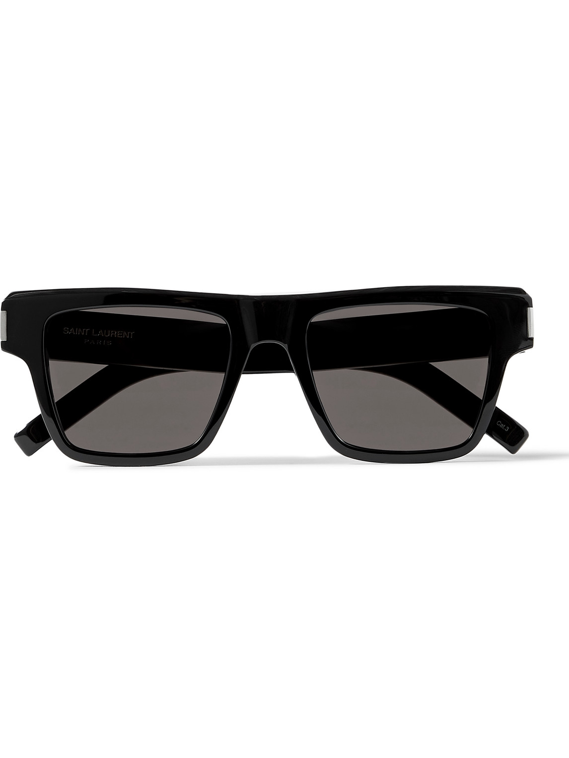SAINT LAURENT - New Wave Square-Frame Acetate Sunglasses - Men - Black ...