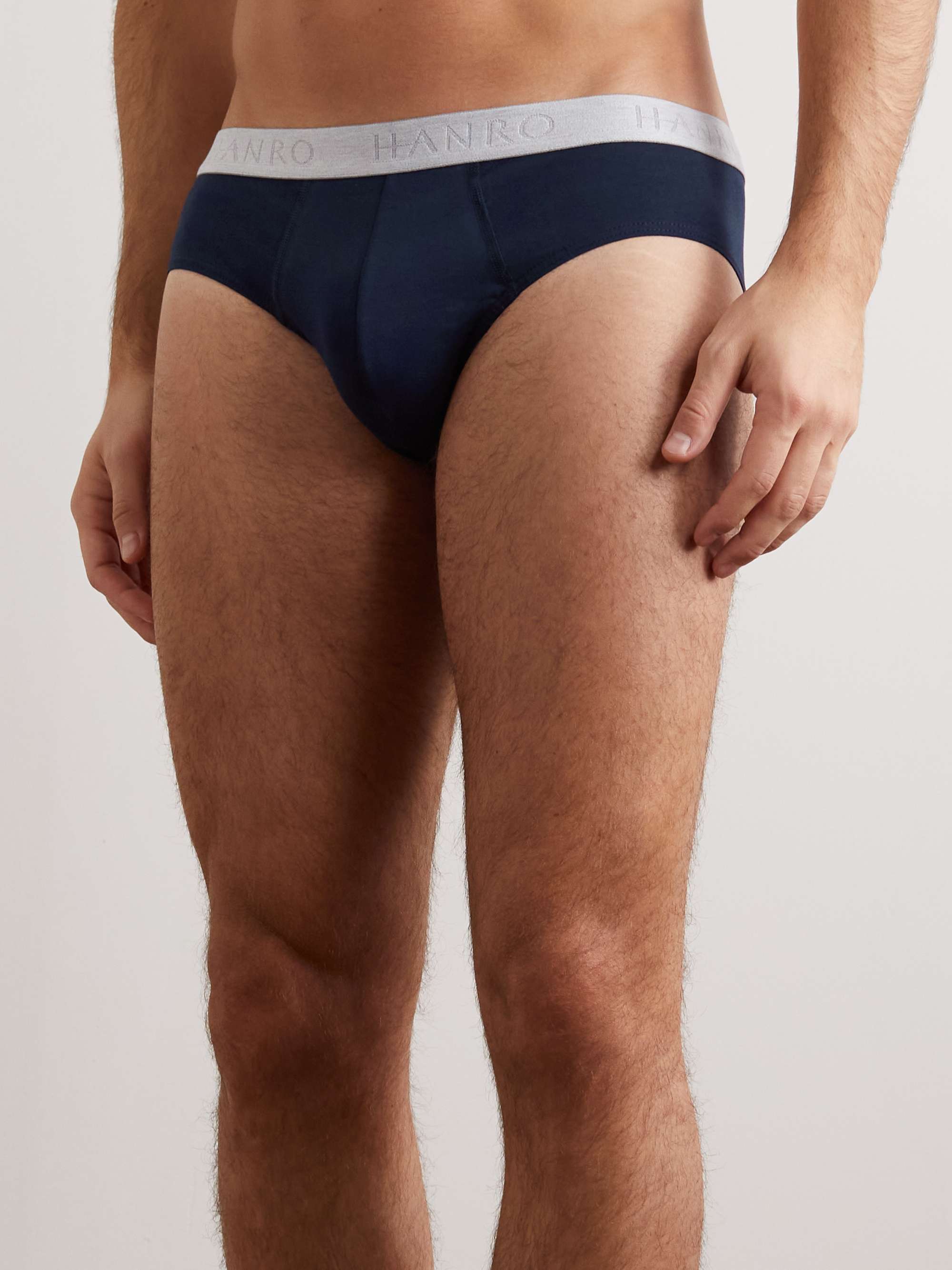 HANRO Two-Pack Stretch-Cotton Briefs