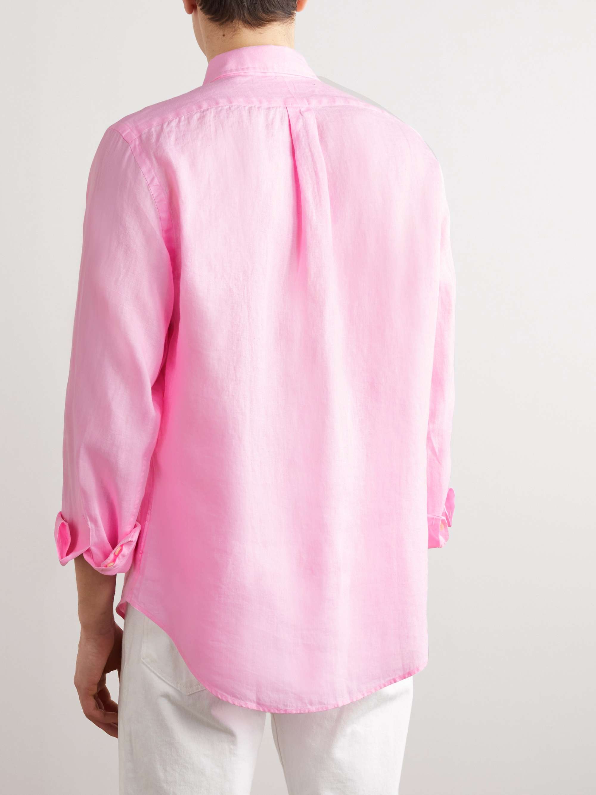 masser Fryse position POLO RALPH LAUREN Slim-Fit Button-Down Collar Linen Shirt | MR PORTER