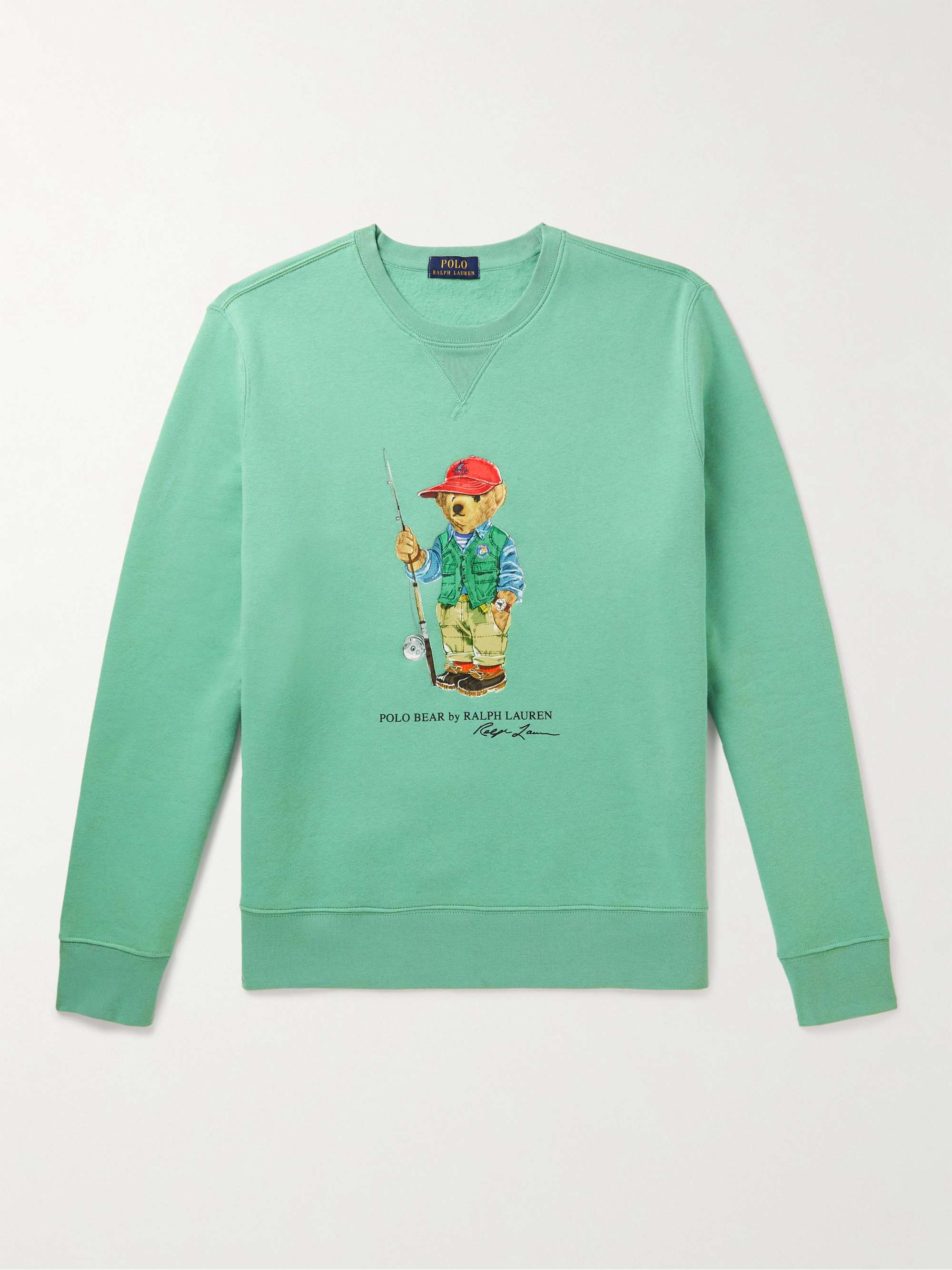POLO RALPH LAUREN Printed Cotton-Blend Jersey Sweatshirt for Men | MR ...