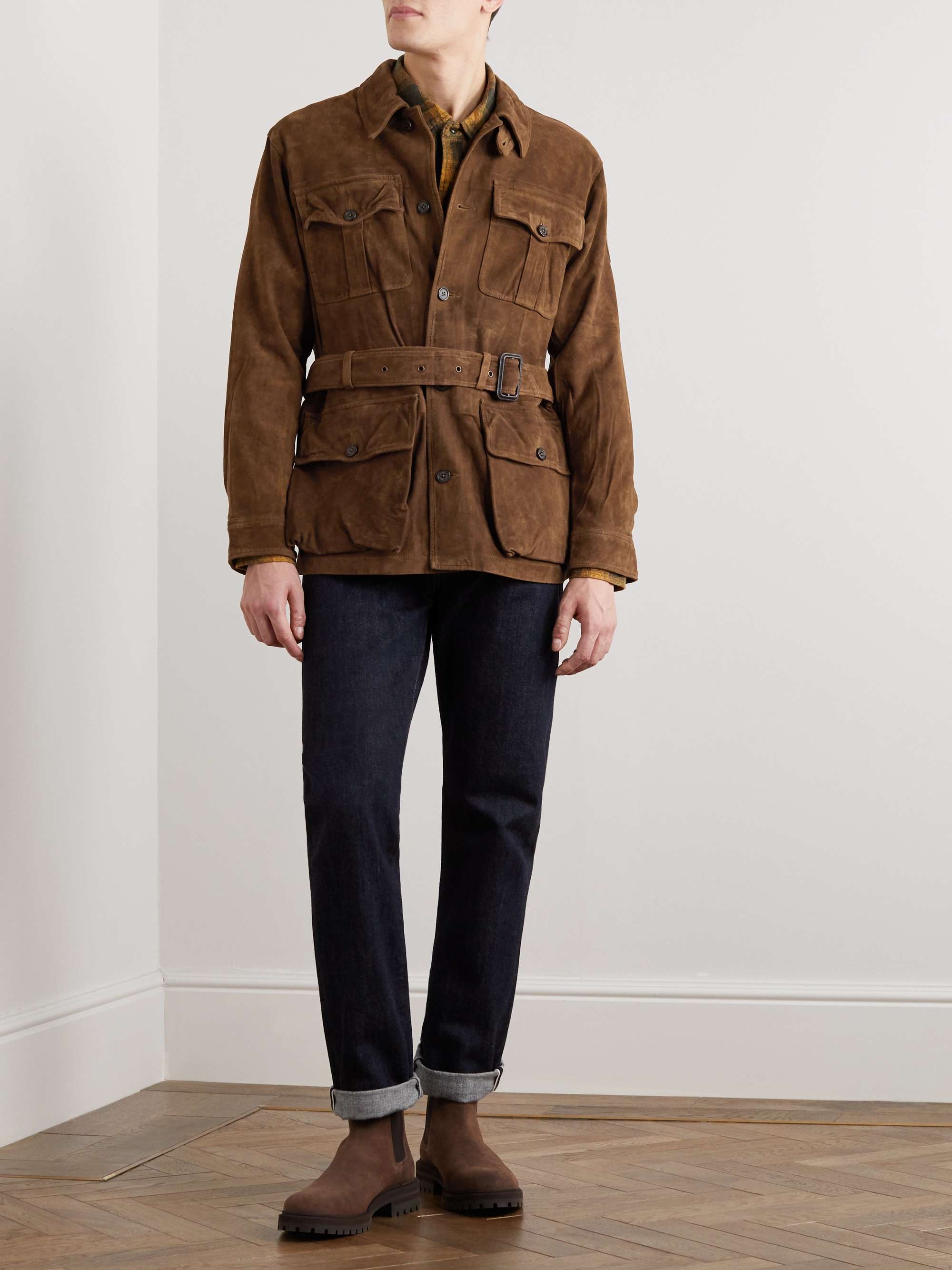 POLO RALPH LAUREN Belted Suede Jacket for Men MR PORTER
