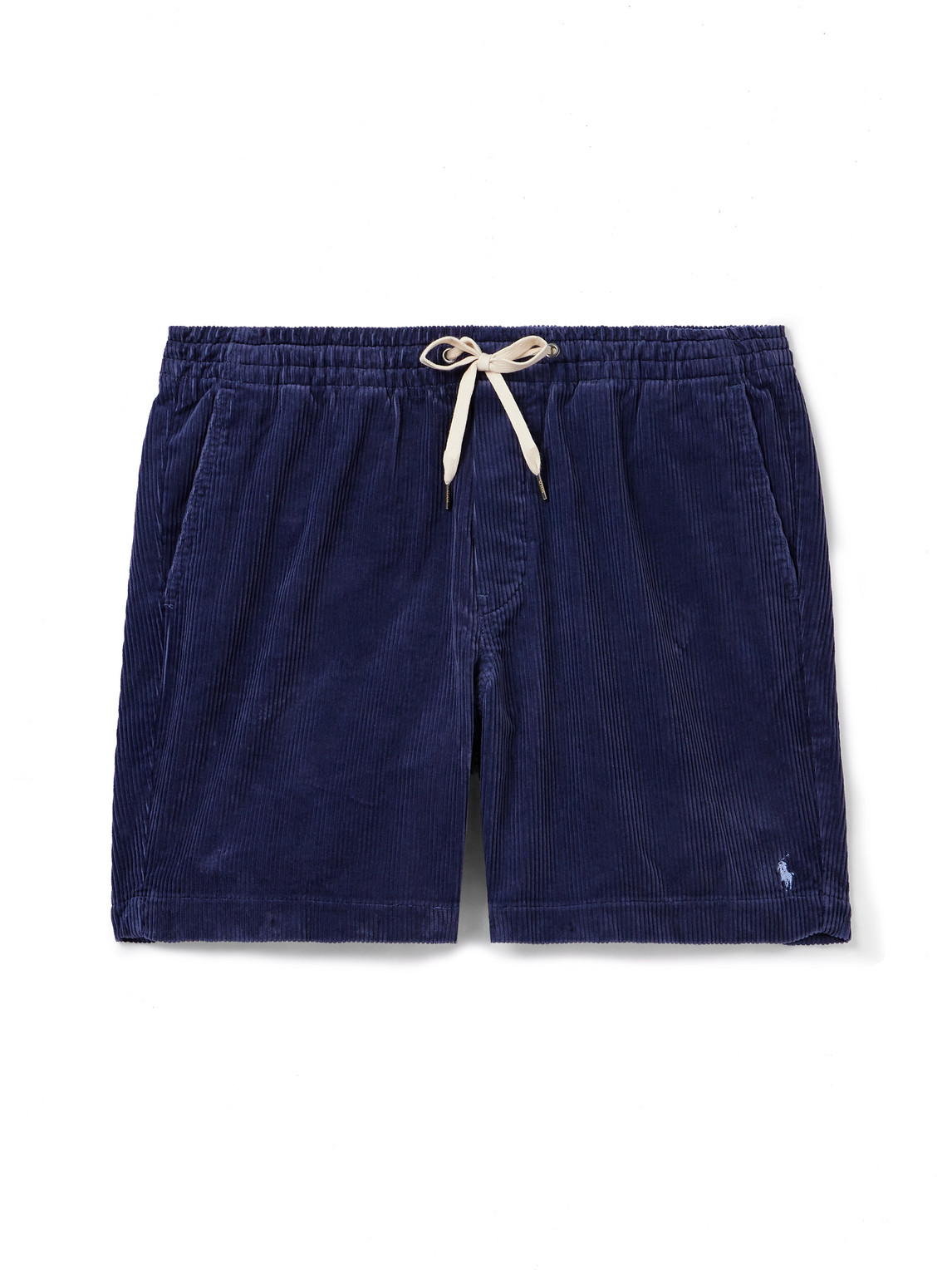 Prepster Straight-Leg Cotton-Corduroy Drawstring Shorts