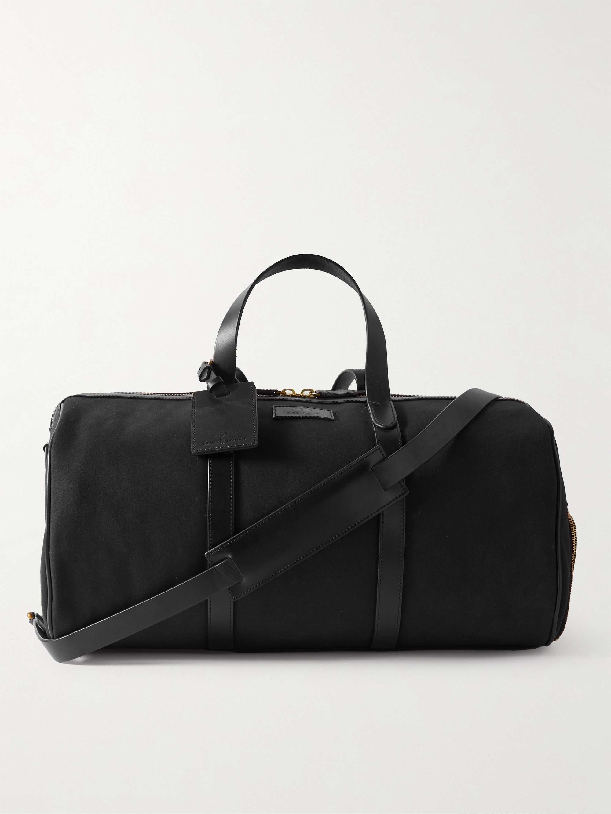 PAUL SMITH Leather-Trimmed Satin-Jacquard Holdall for Men