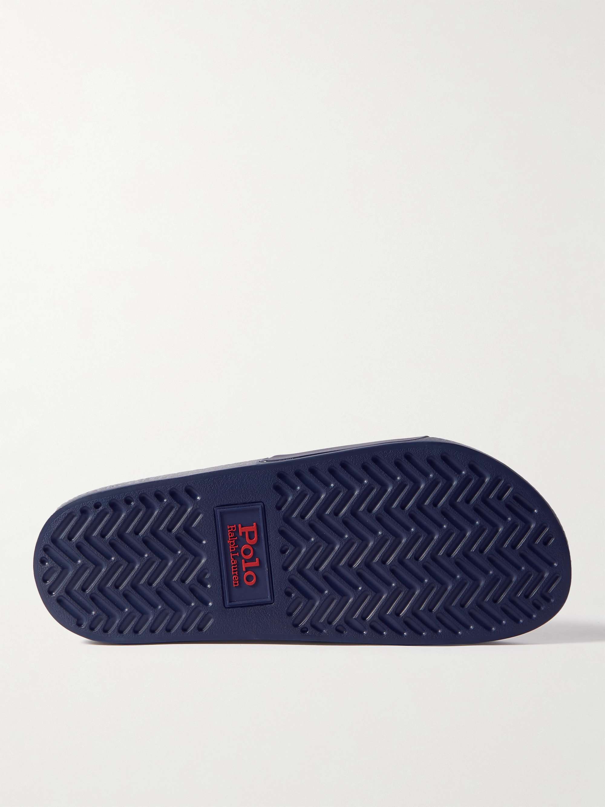 POLO RALPH LAUREN Logo-Embossed Rubber Slides | MR PORTER