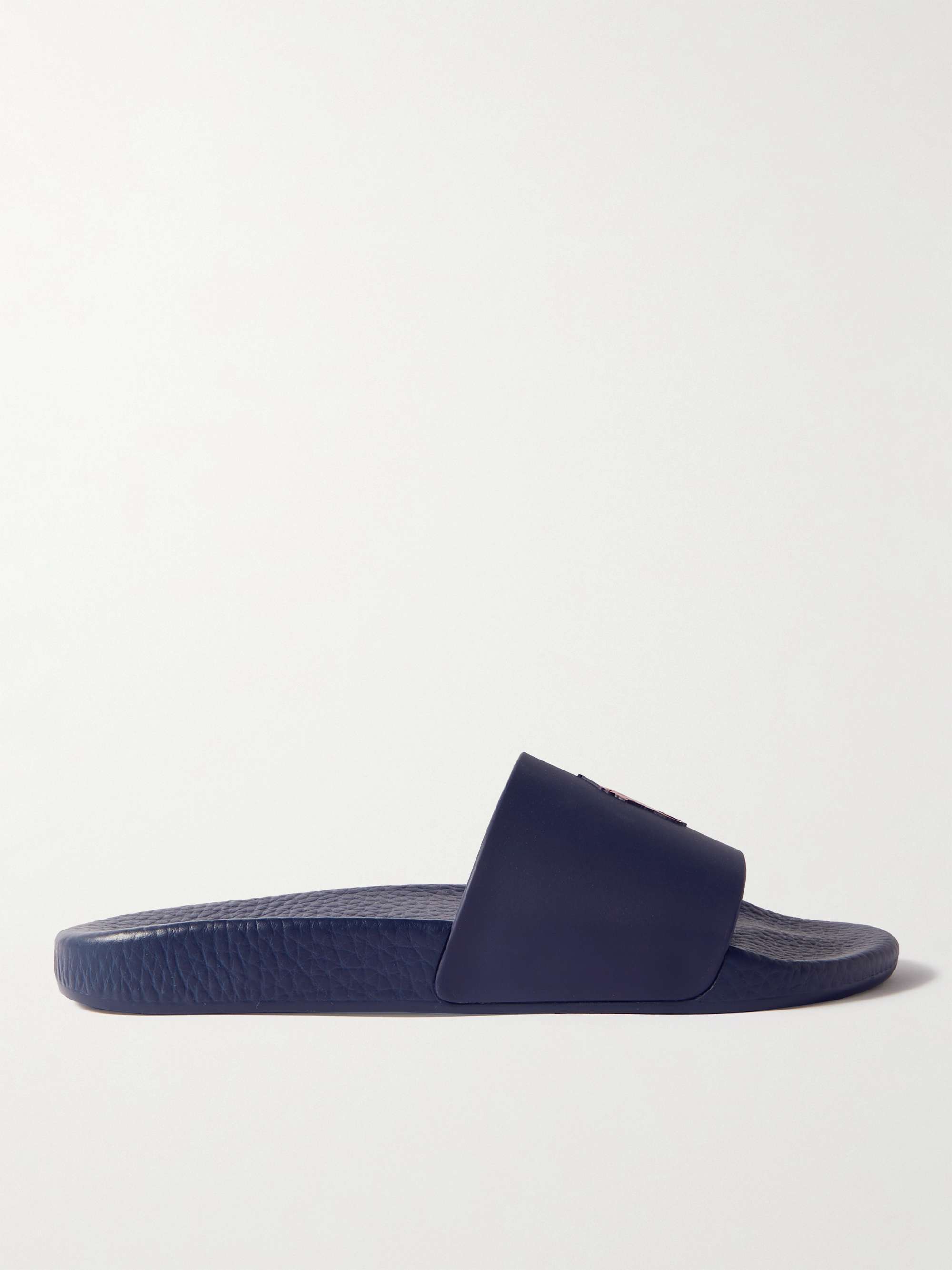 POLO RALPH LAUREN Logo-Embossed Rubber Slides | MR PORTER