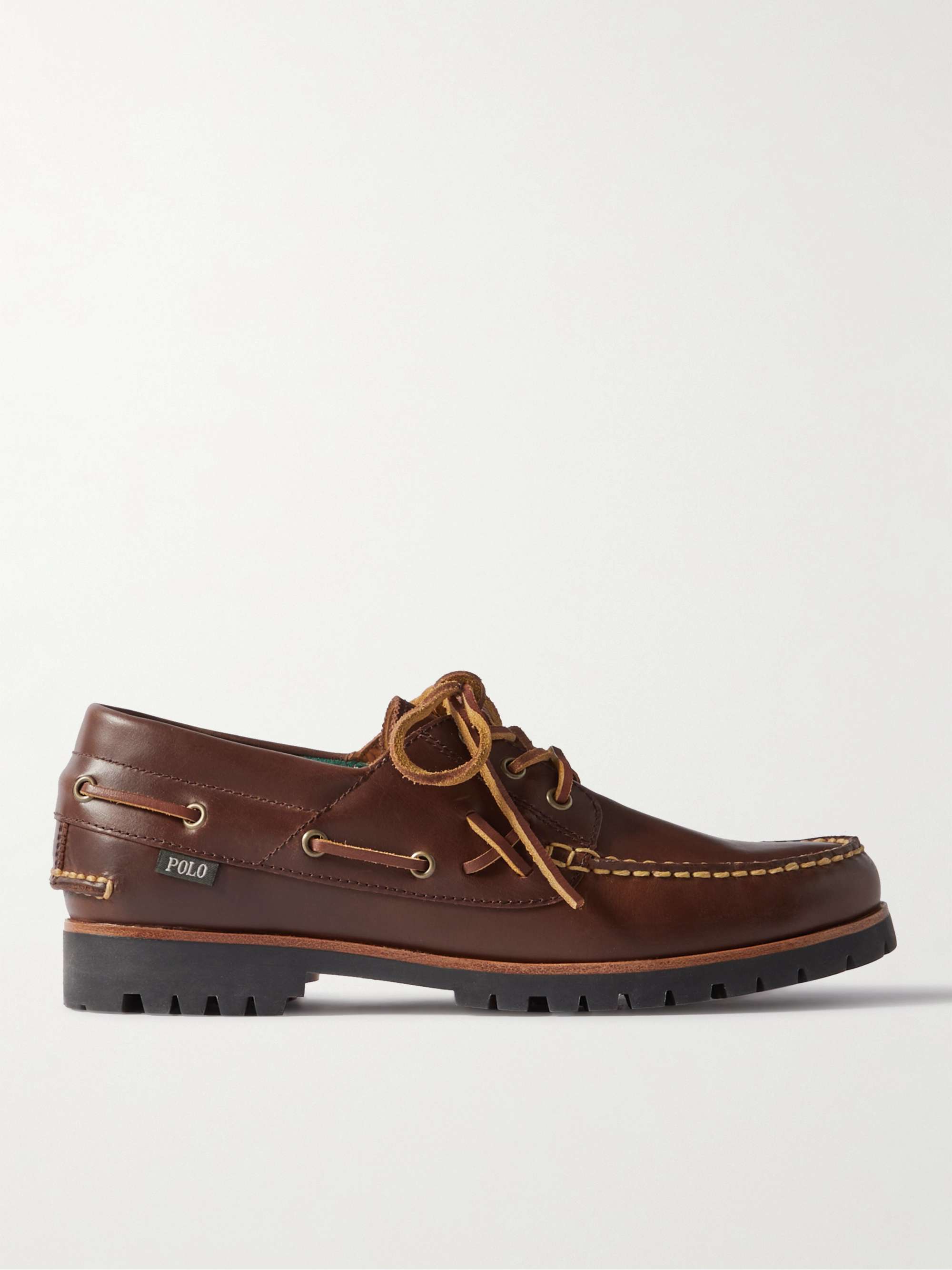 POLO RALPH LAUREN Ranger Deck Leather Boat Shoes | MR PORTER