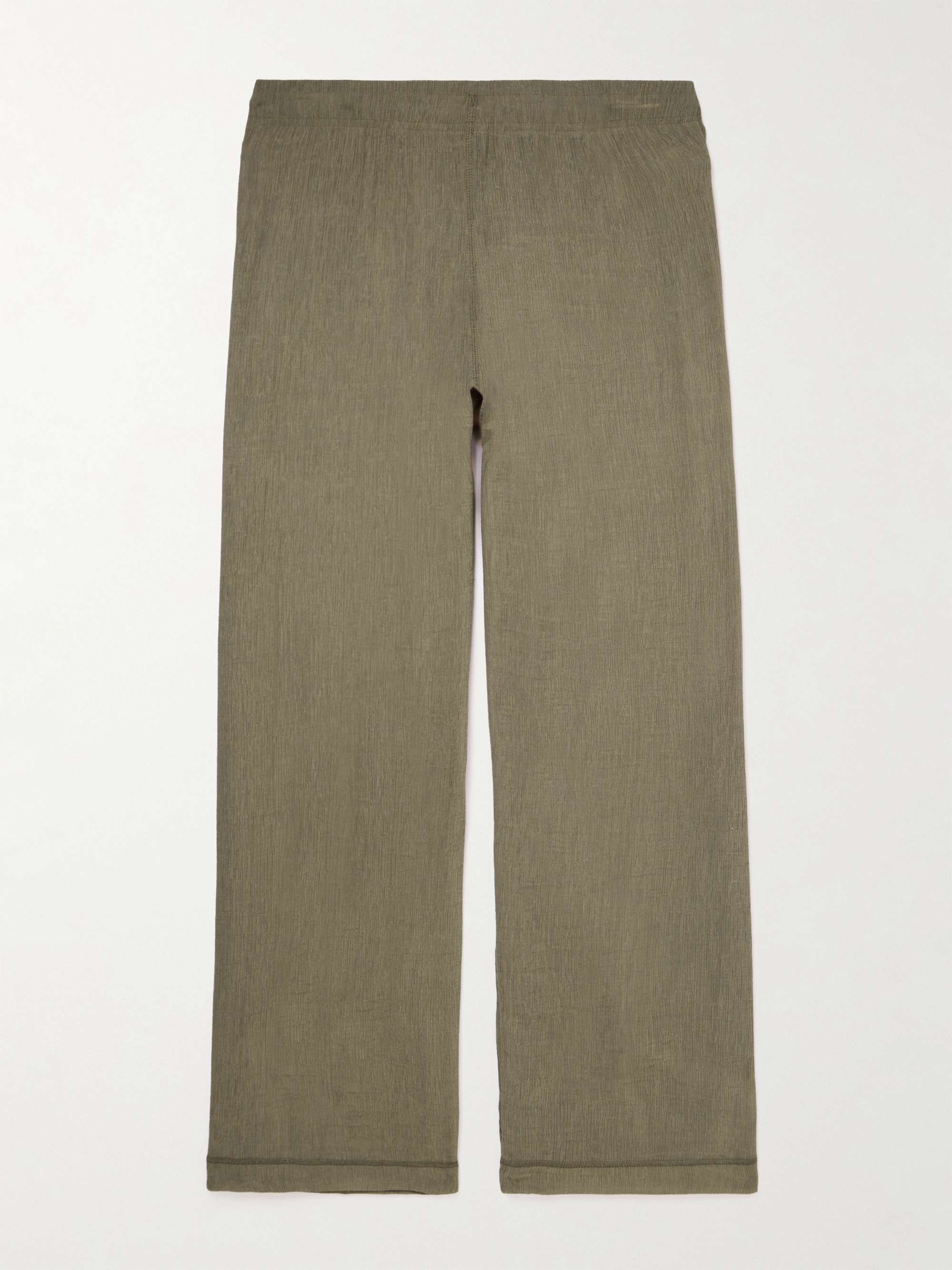 OUR LEGACY Reduced Straight-Leg Crepon Trousers | MR PORTER