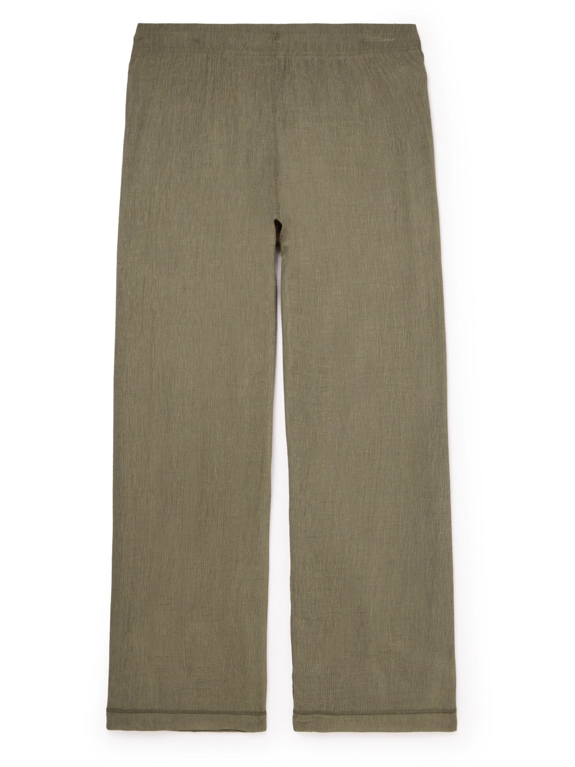 Our Legacy Reduced Straight-leg Crepon Trousers In Neutrals | ModeSens