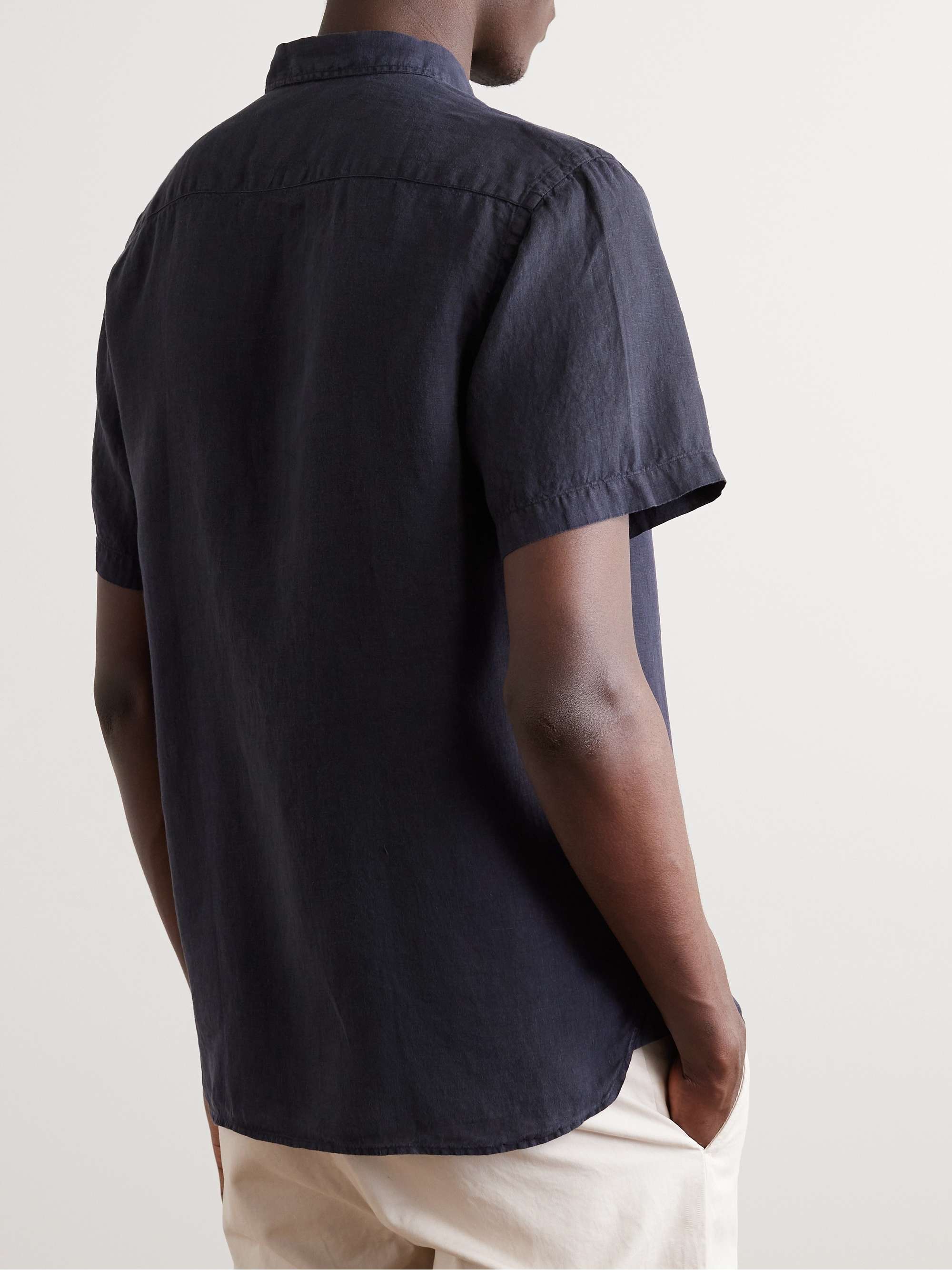 LA PAZ Ribeiro Slim-Fit Button-Down Collar Organic Cotton Shirt