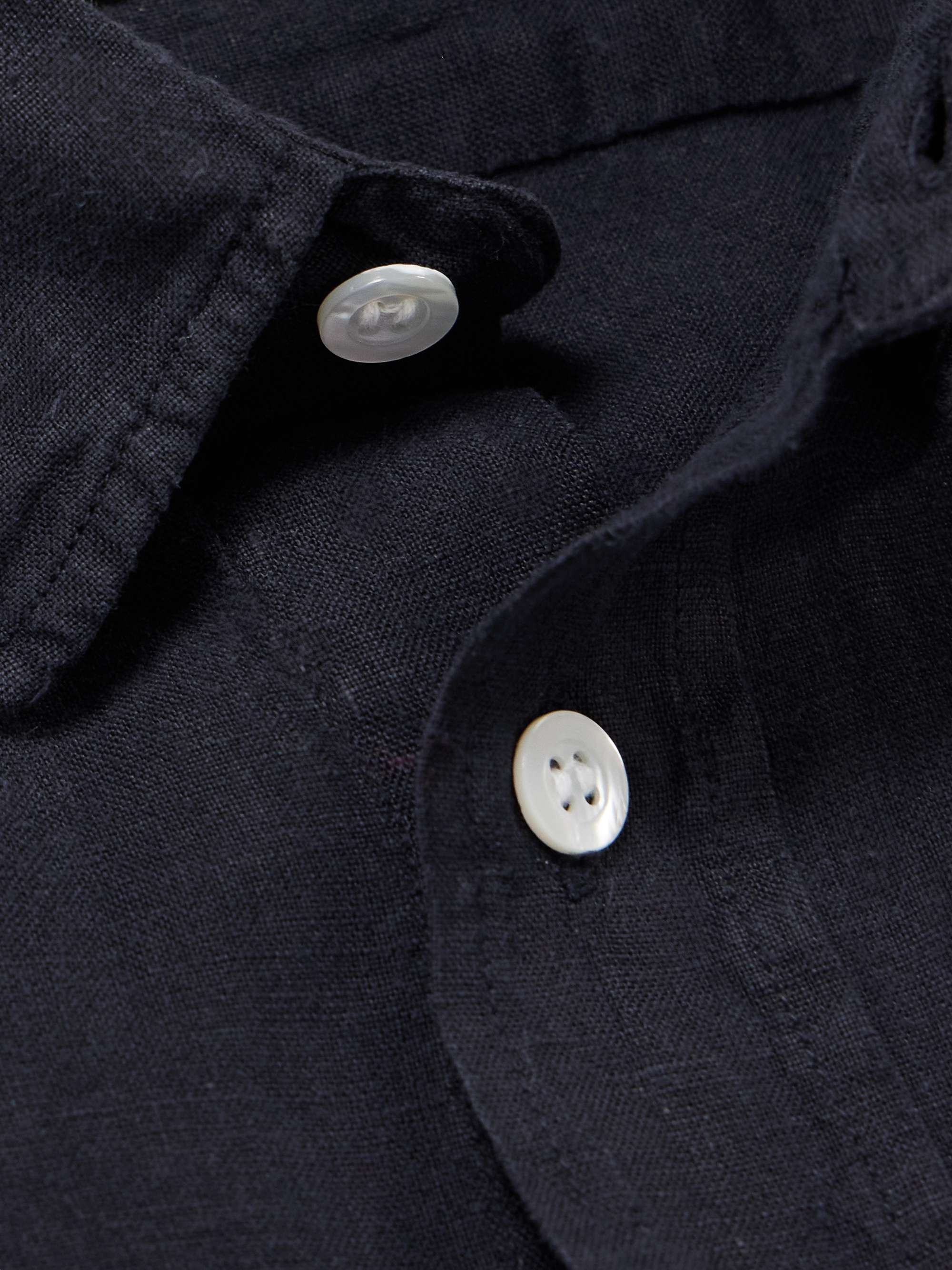 LA PAZ Ribeiro Slim-Fit Button-Down Collar Organic Cotton Shirt