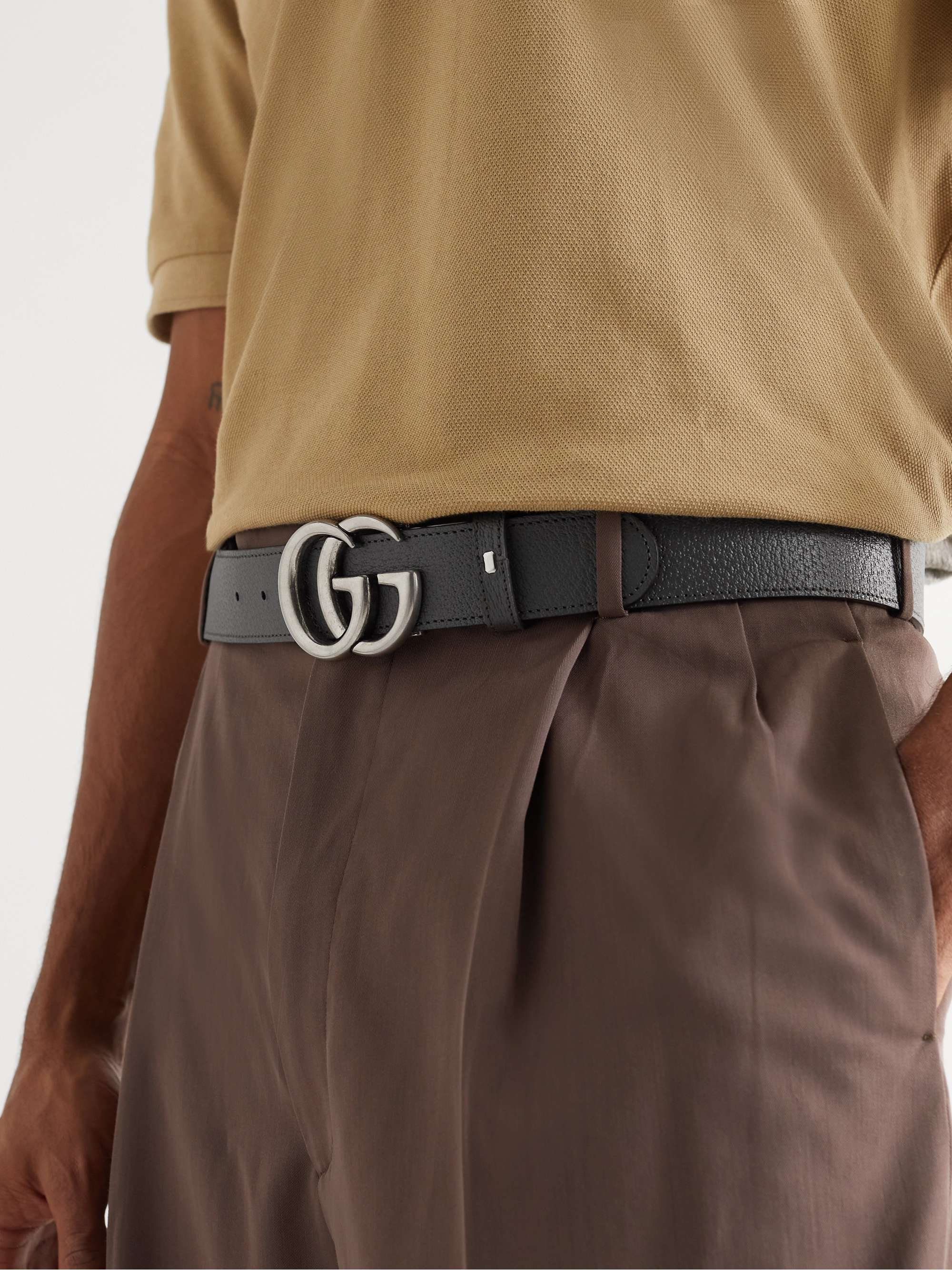 Gucci Men's Marmont Reversible Monogrammed Belt