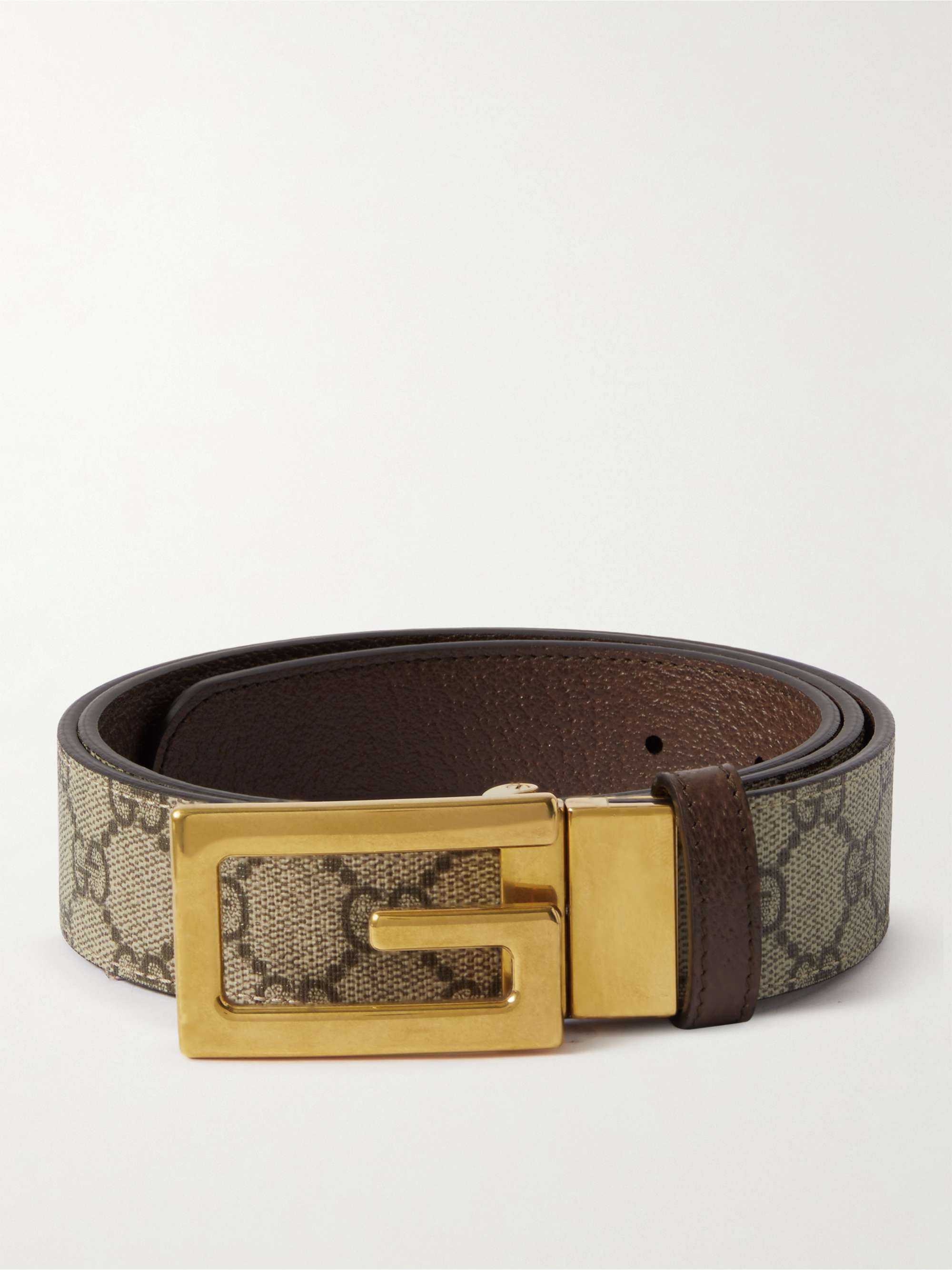 Gucci Leather Belt in Brown for Men