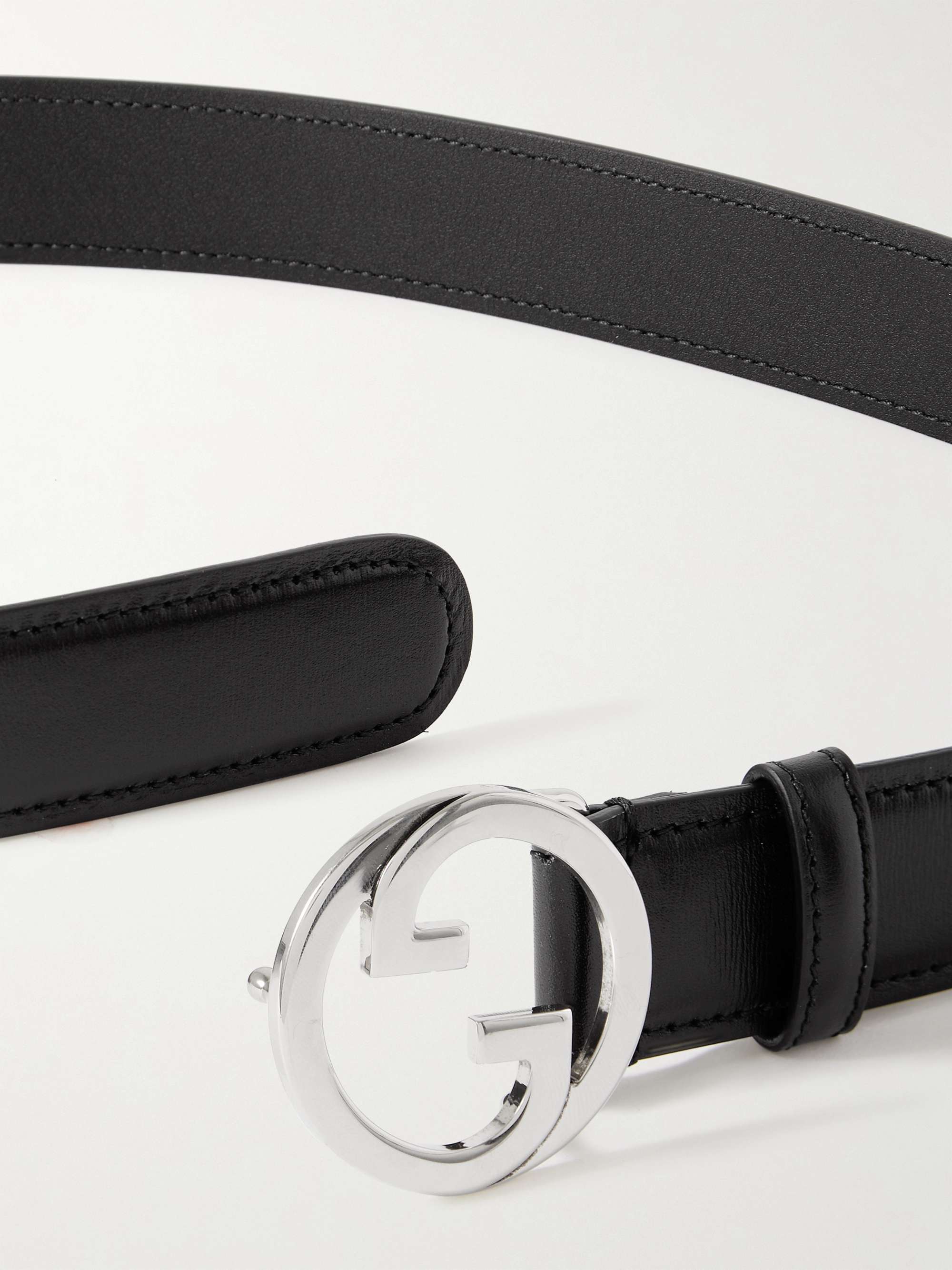 Gucci Blondie wide patent belt in black patent leather