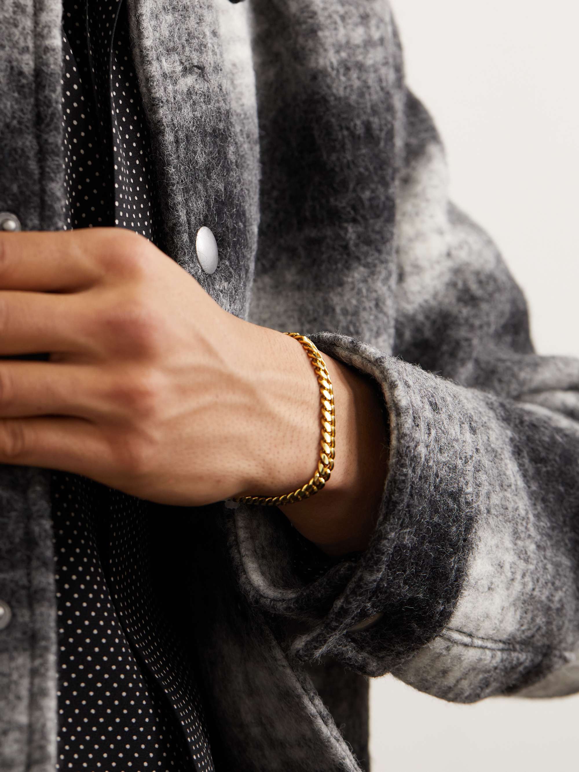 VARON Malo vergoldetes Armband mit Onyx