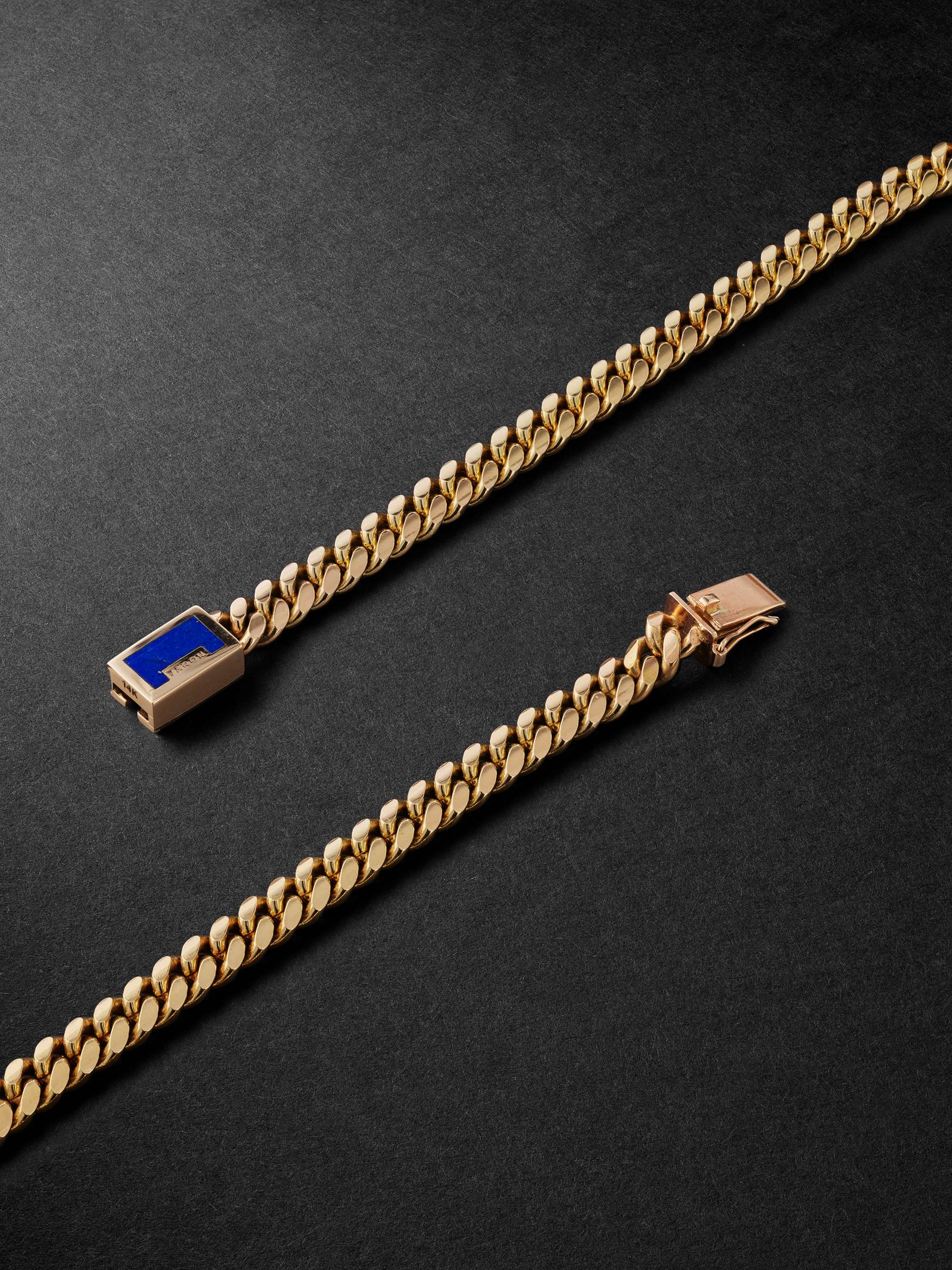 VARON Malo Gold Onyx Chain Necklace