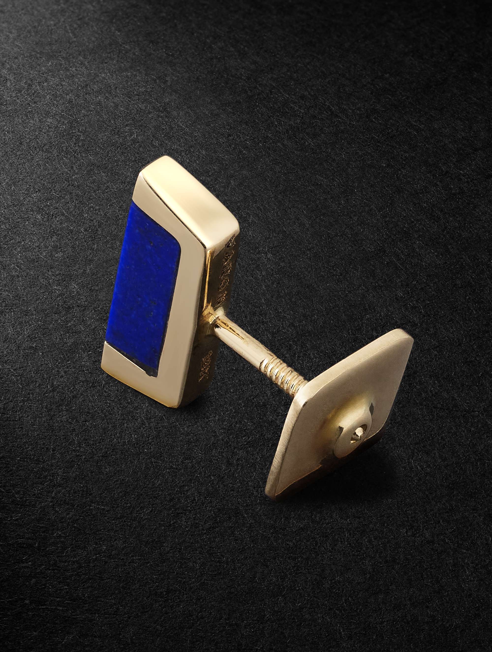 VARON Trill Gold Lapis Lazuli Earring
