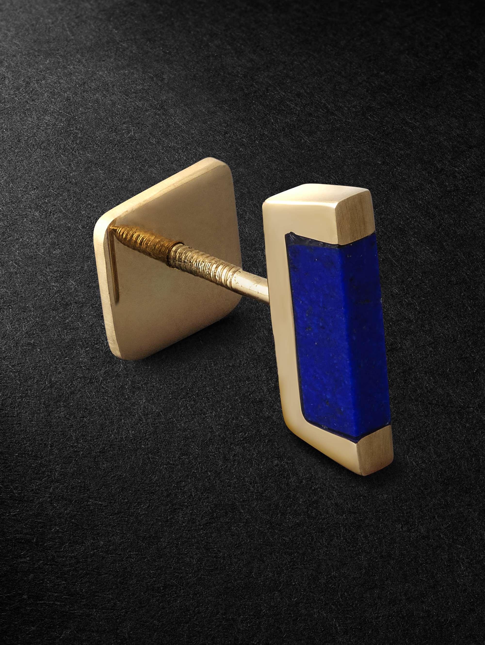 VARON Trill Gold Lapis Lazuli Earring