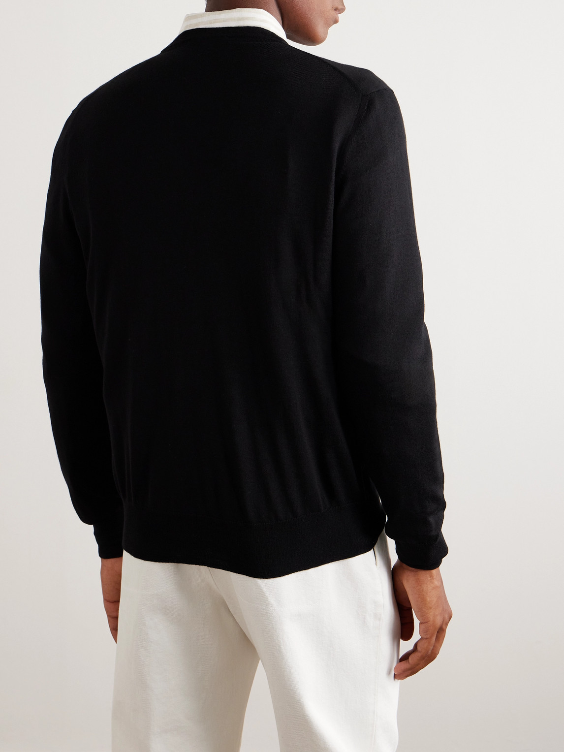 Shop Loro Piana Cashmere Sweater In Black