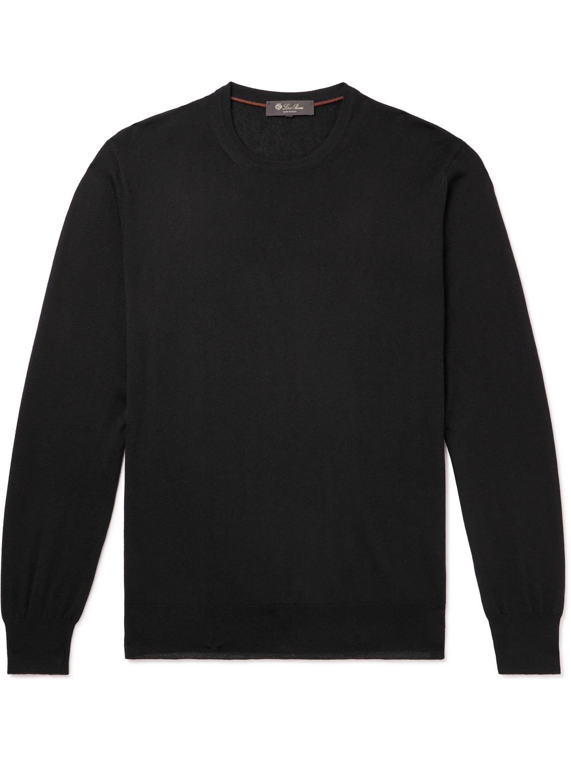 Loro Piana Cashmere Sweater In Black