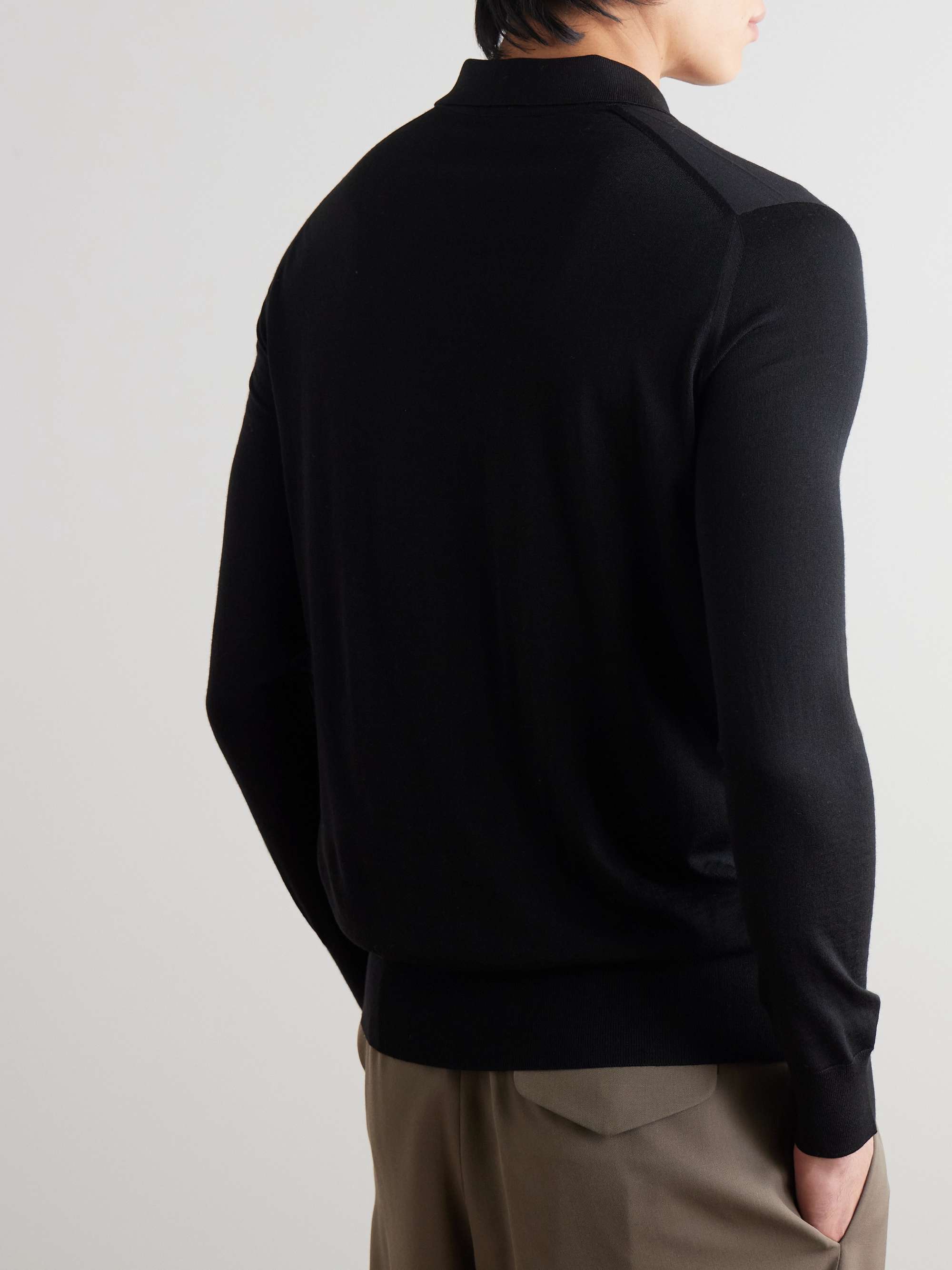 LORO PIANA Slim-Fit Wish Virgin Wool Polo Shirt