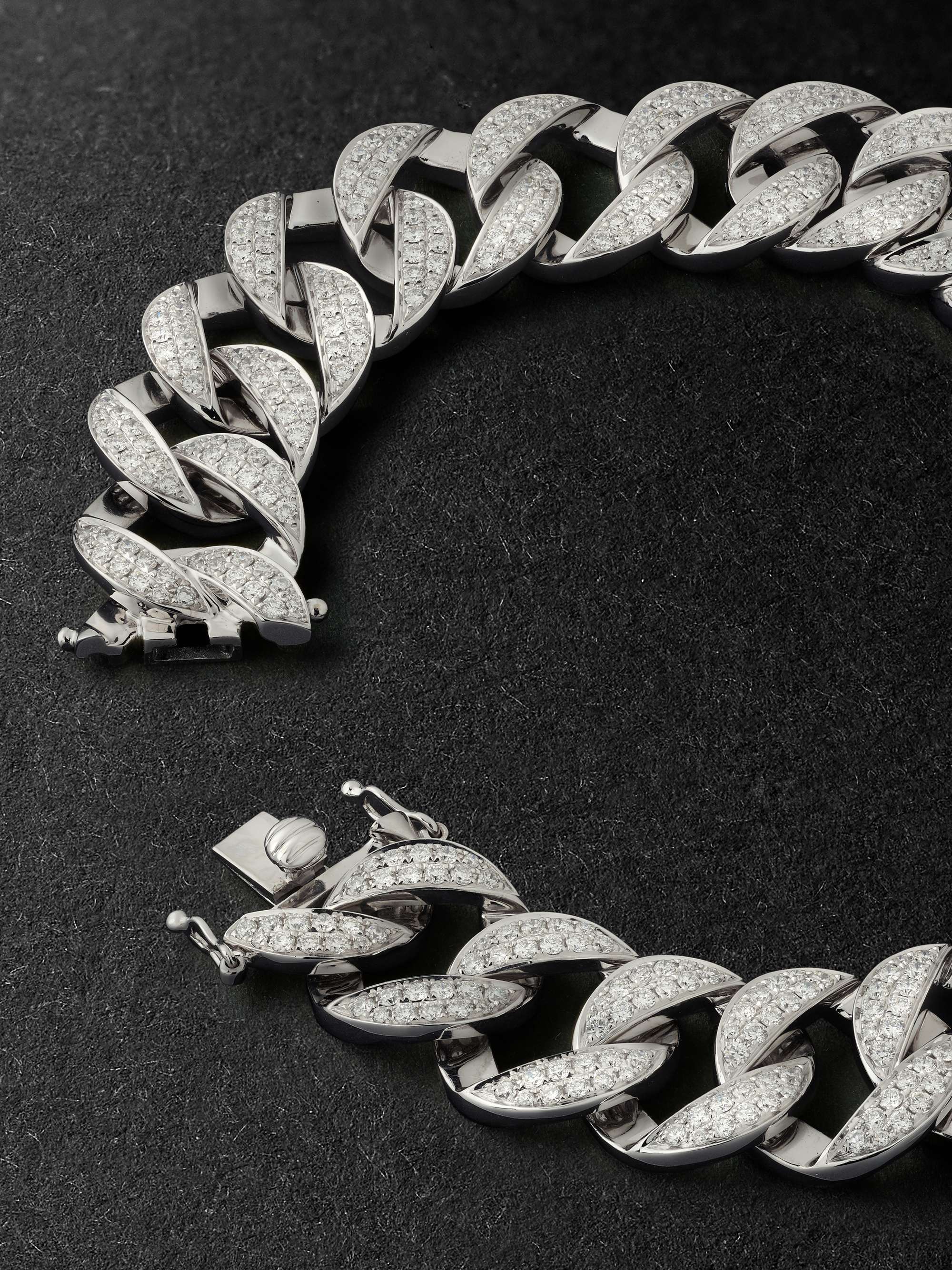 ANITA KO Hemingway White Gold Diamond Chain Bracelet