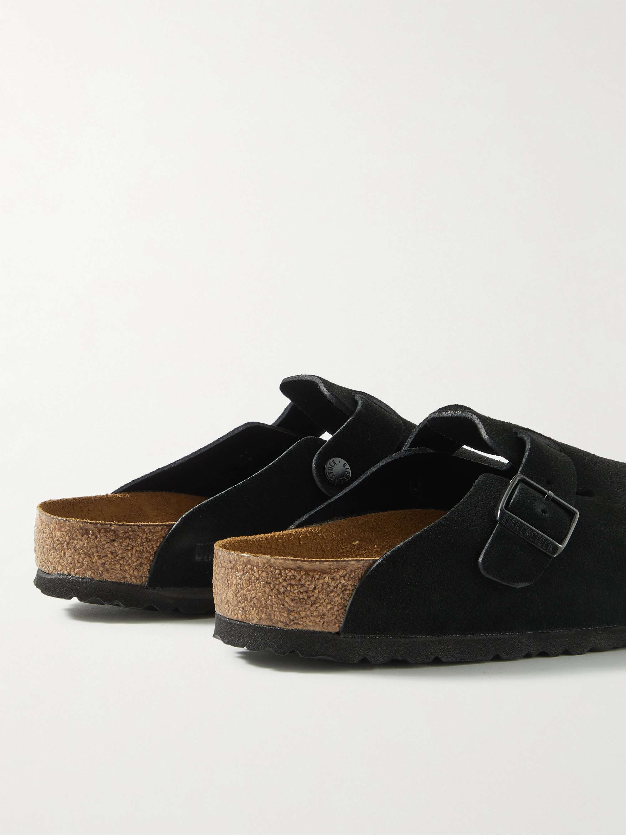BIRKENSTOCK Boston Suede Clogs
