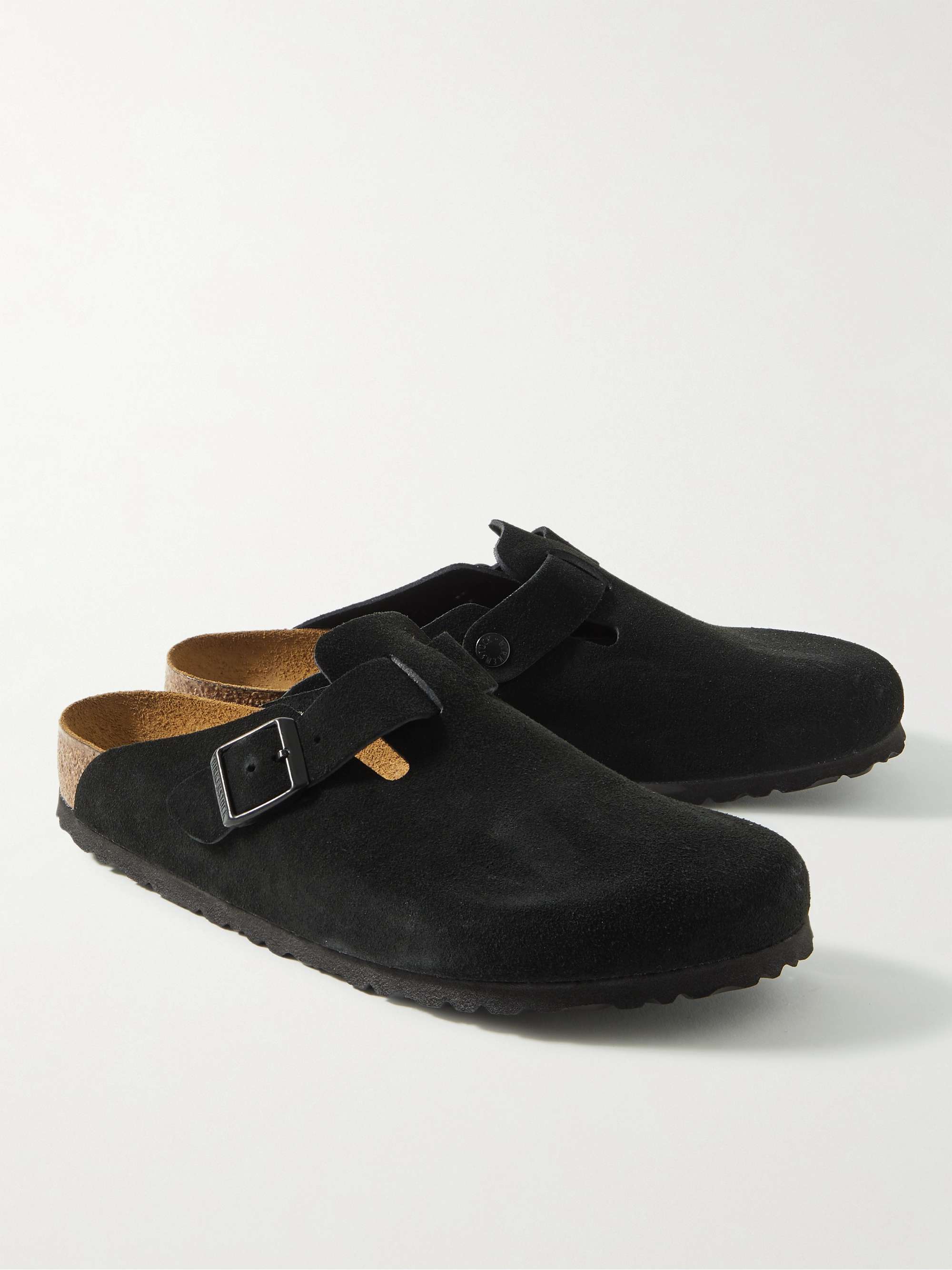 BIRKENSTOCK Boston Suede Clogs