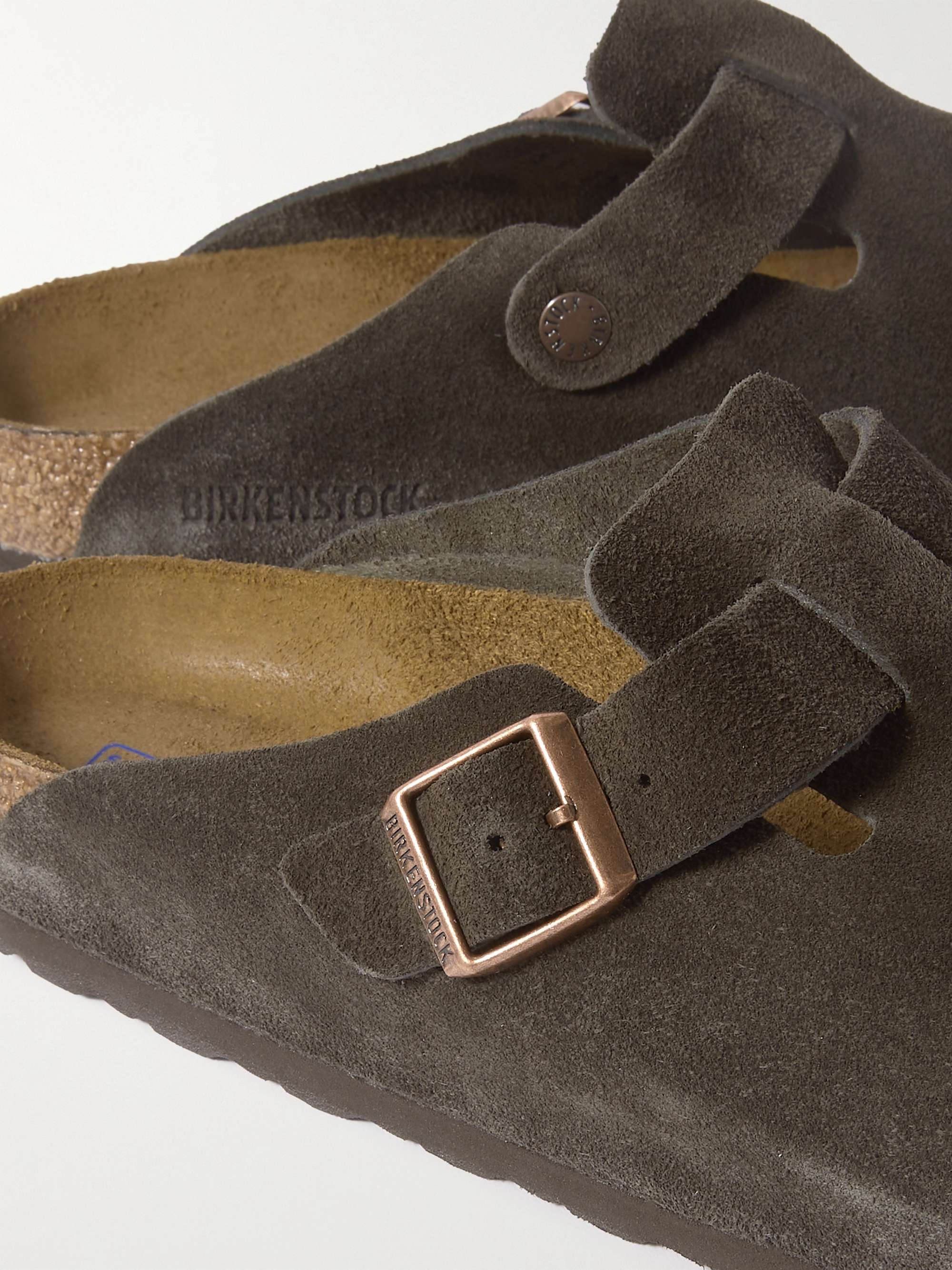 BIRKENSTOCK Sabot in camoscio Boston