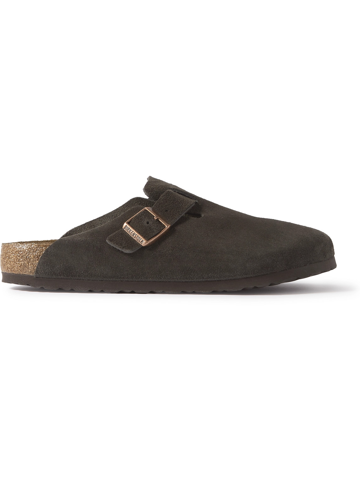 Birkenstock Brown Regular Boston Soft Footbed Slip-on Loafers In Brown
