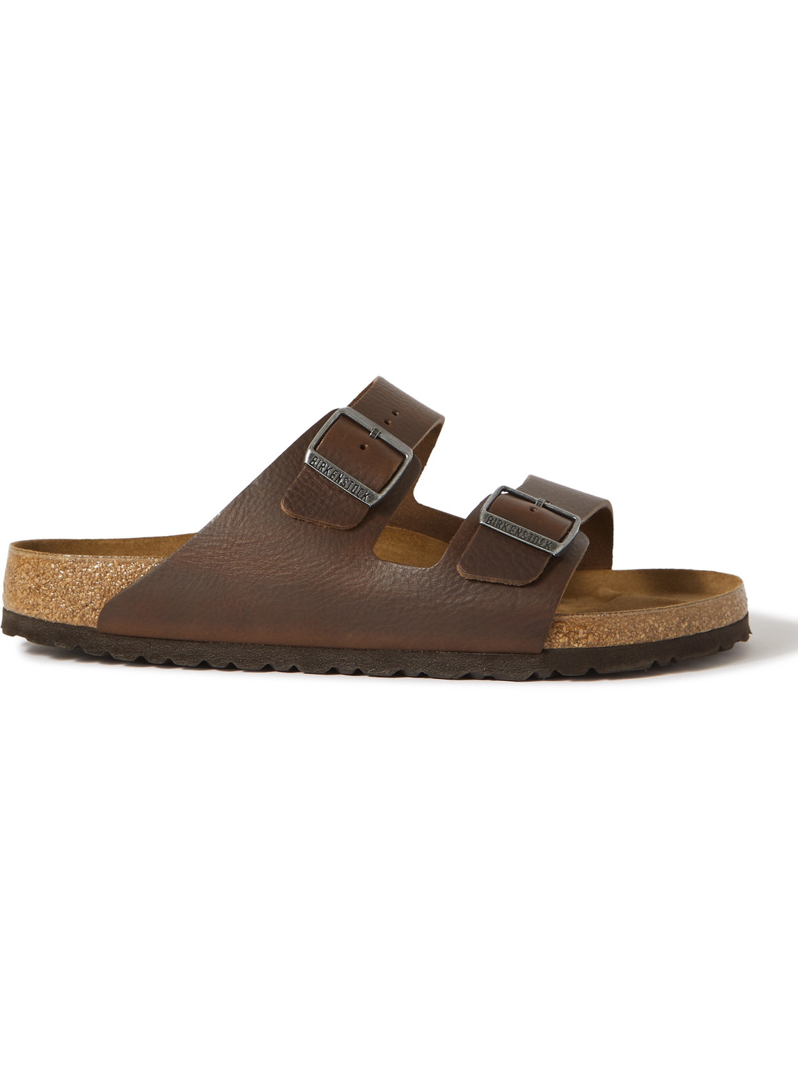 Shop Birkenstock Arizona Leather Sandals In Brown