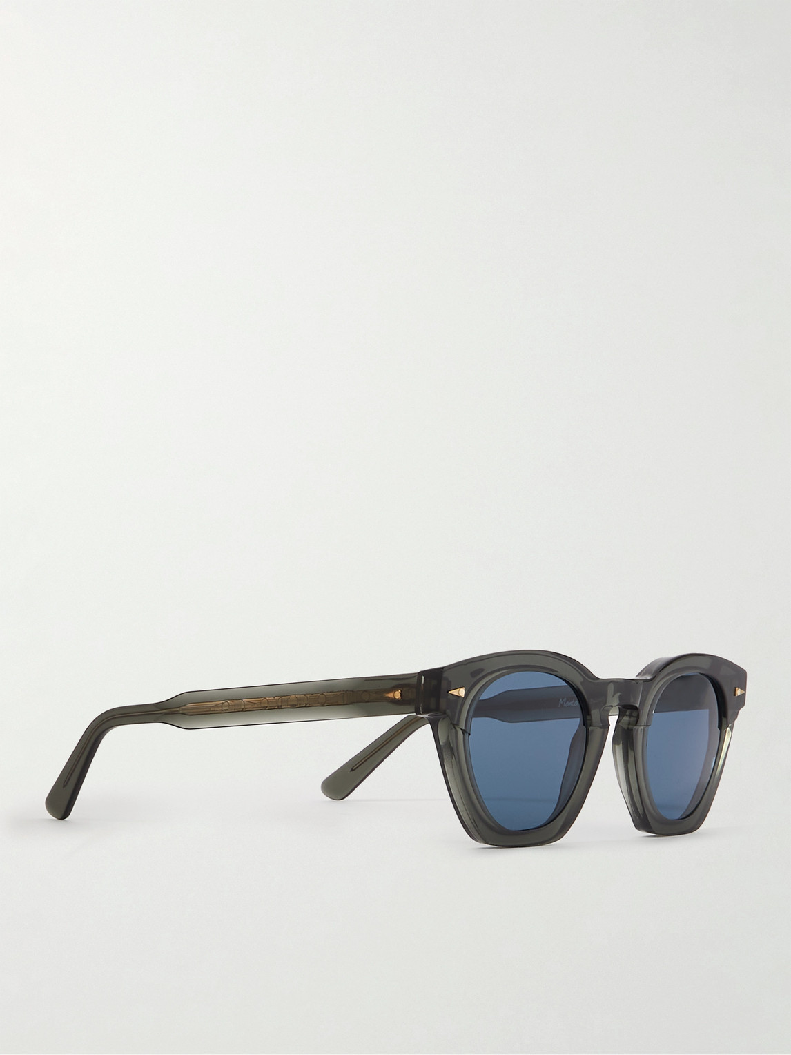 Shop Ahlem Montorgueil Round-frame Acetate Sunglasses In Gray