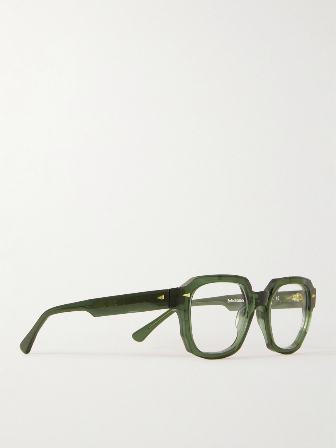 Shop Ahlem Bellechasse Square-frame Acetate Optical Lenses In Green