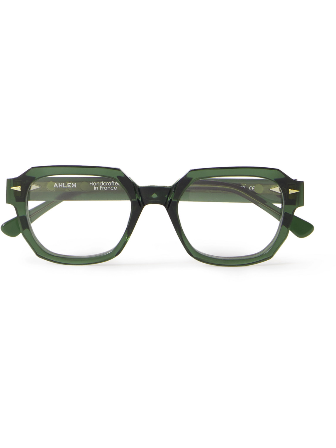 Ahlem Bellechasse Square-frame Acetate Optical Lenses In Green