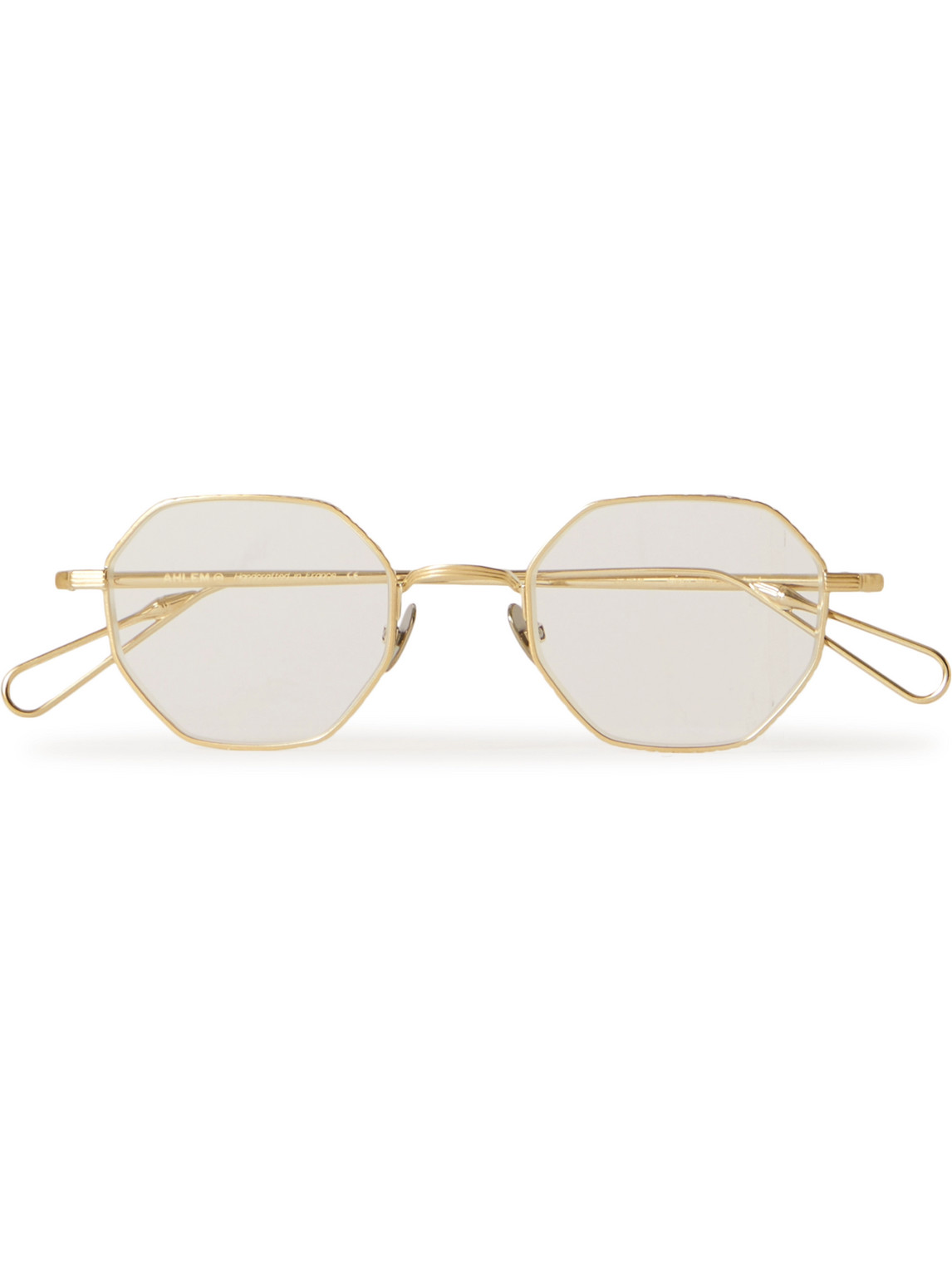 Ahlem Gaillon Hexagonal-frame Gold-tone Optical Lenses