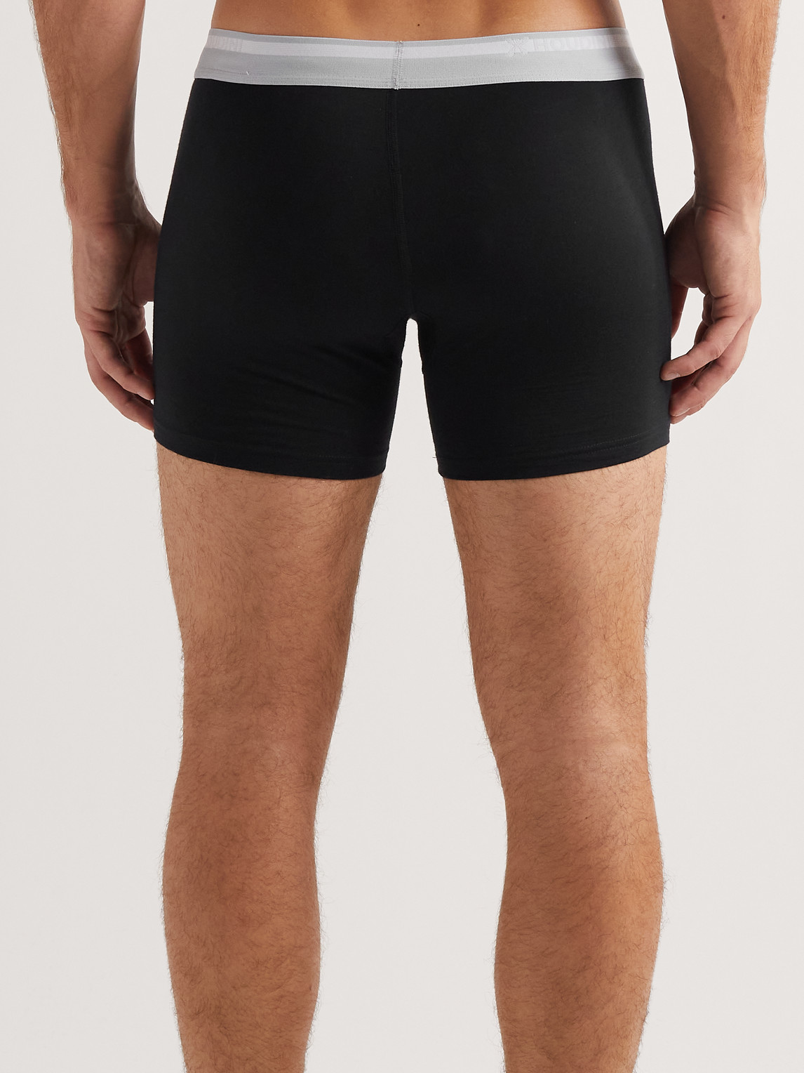 Shop Houdini Desoli Solid Merino™ Boxer Briefs In Black