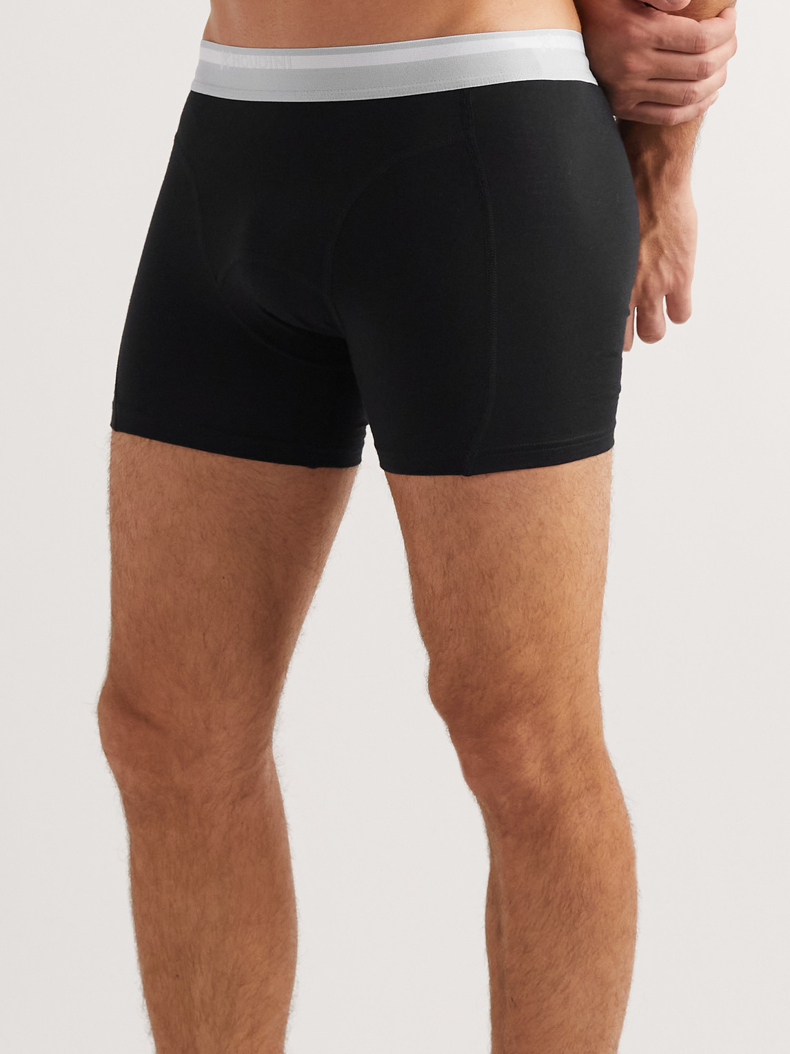 Shop Houdini Desoli Solid Merino™ Boxer Briefs In Black