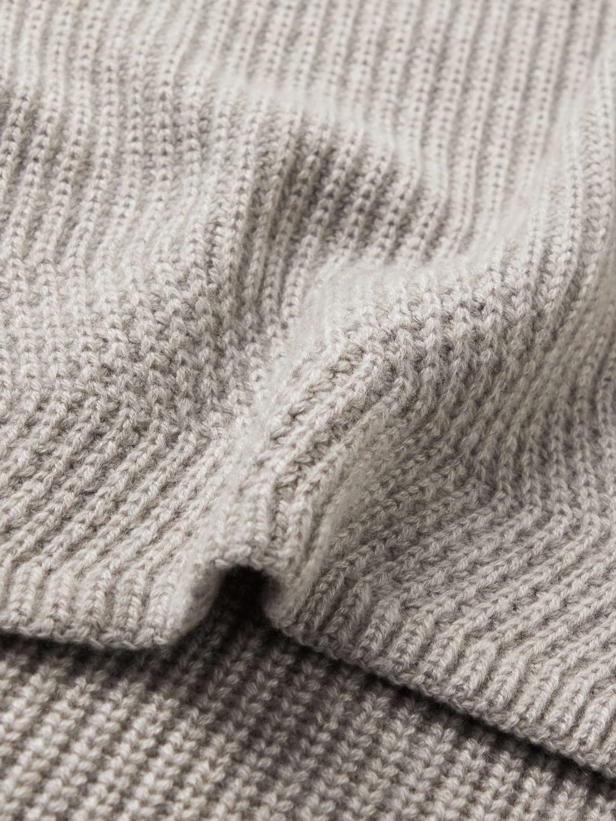 LORO PIANA Ribbed Cashmere Scarf
