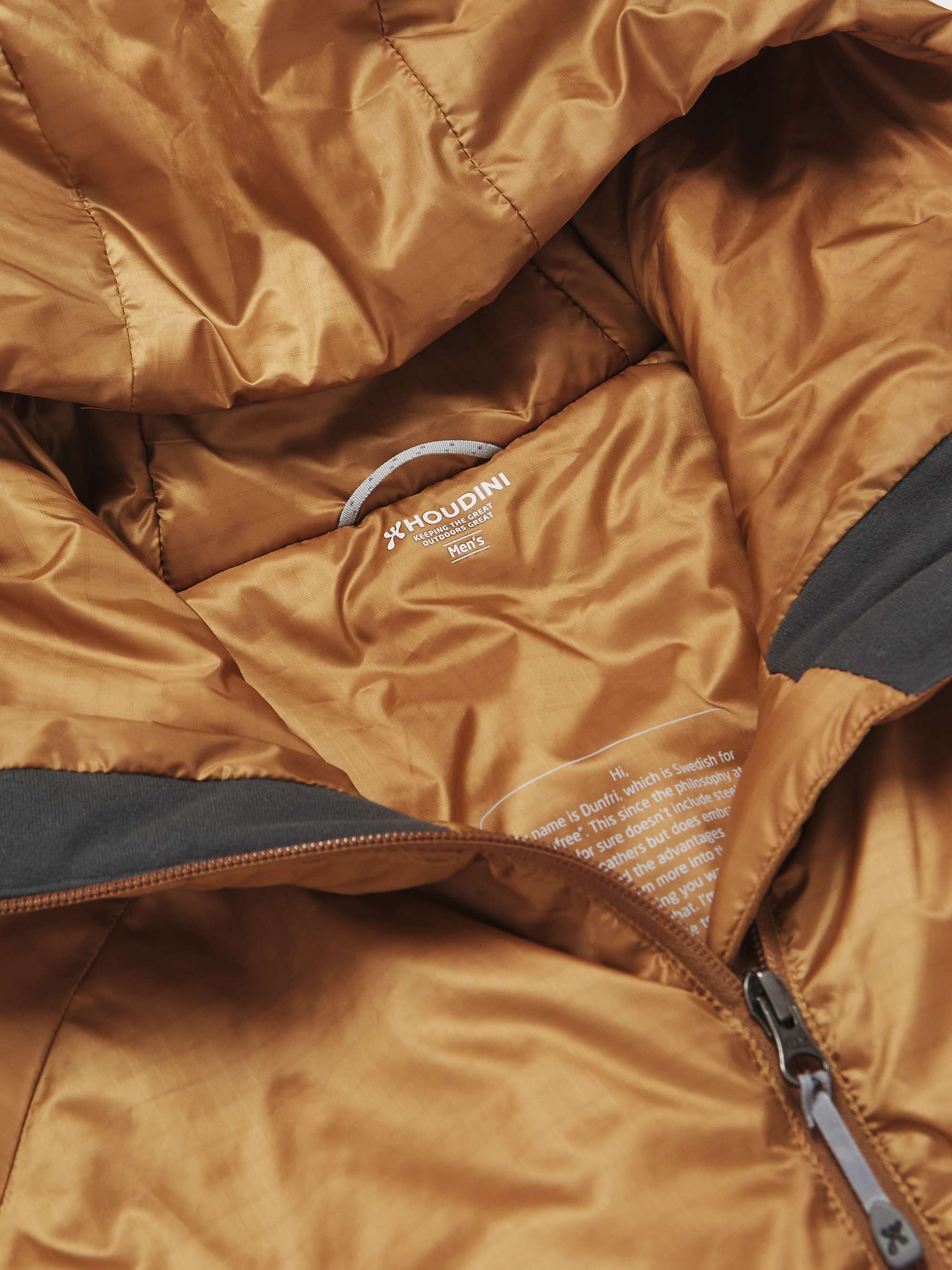 HOUDINI Dunfri Packable Padded Recycled Ripstop Hooded Ski Jacket