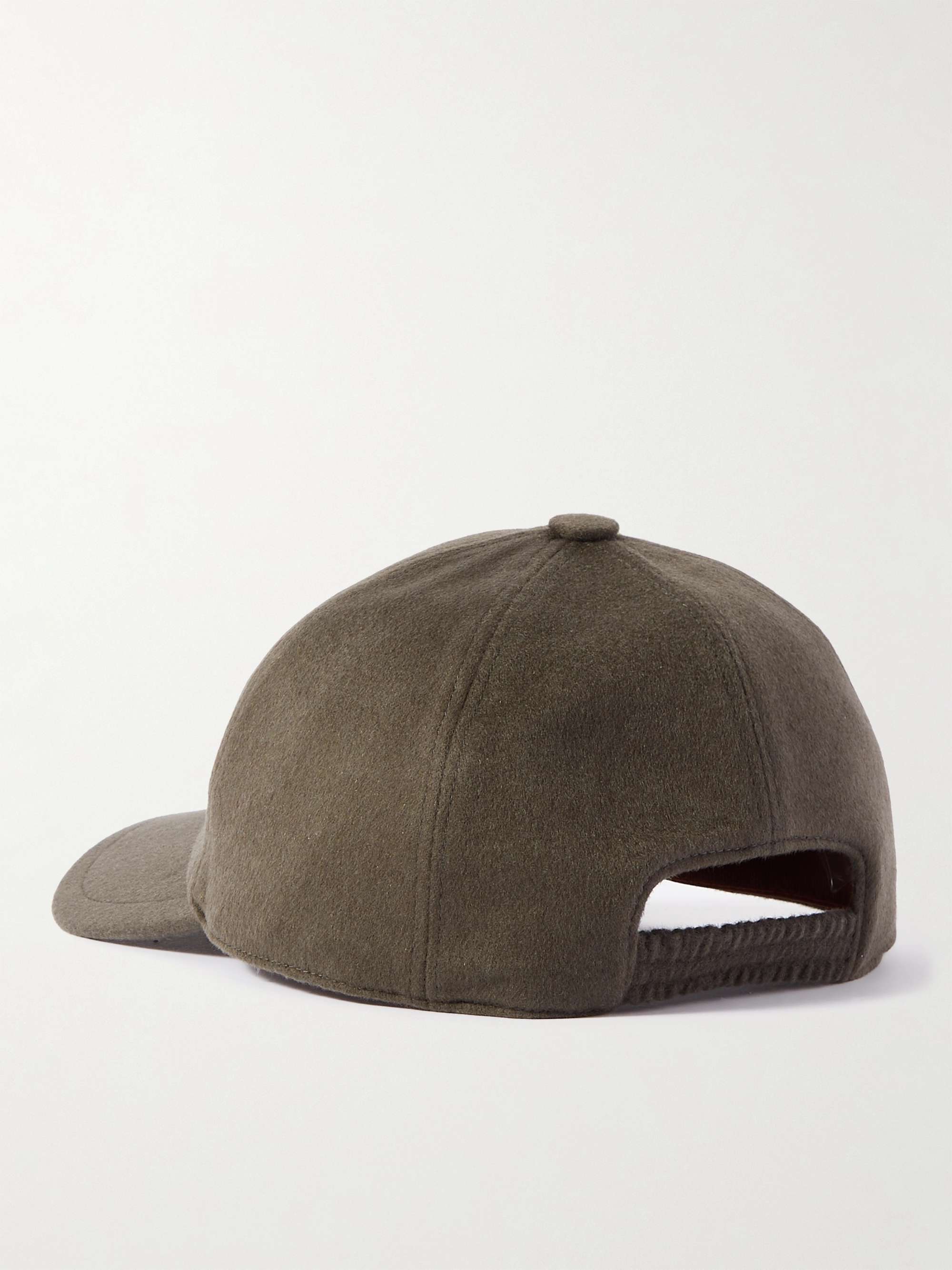LORO PIANA Logo-Embroidered Storm System® Baby Cashmere Baseball Cap
