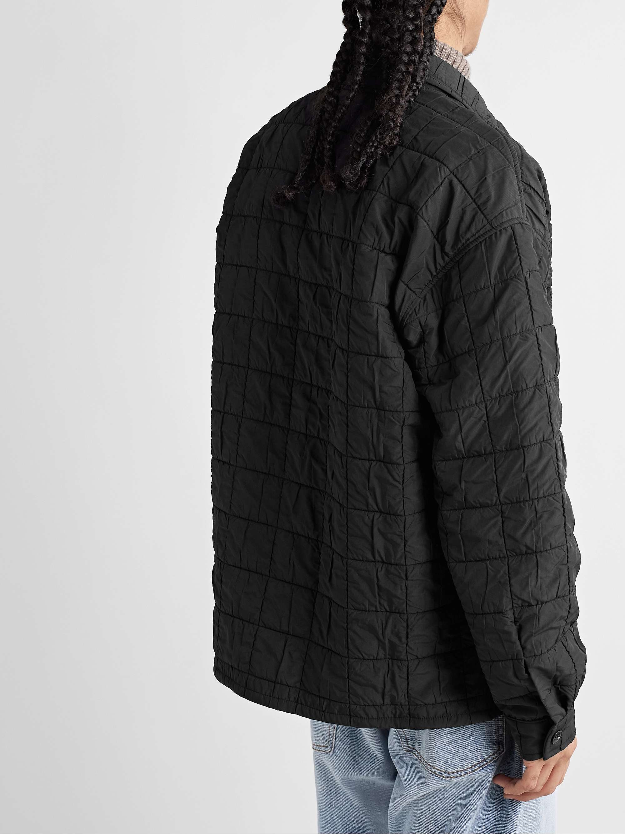 YMC Mitchum Quilted Crinkled-Shell Jacket