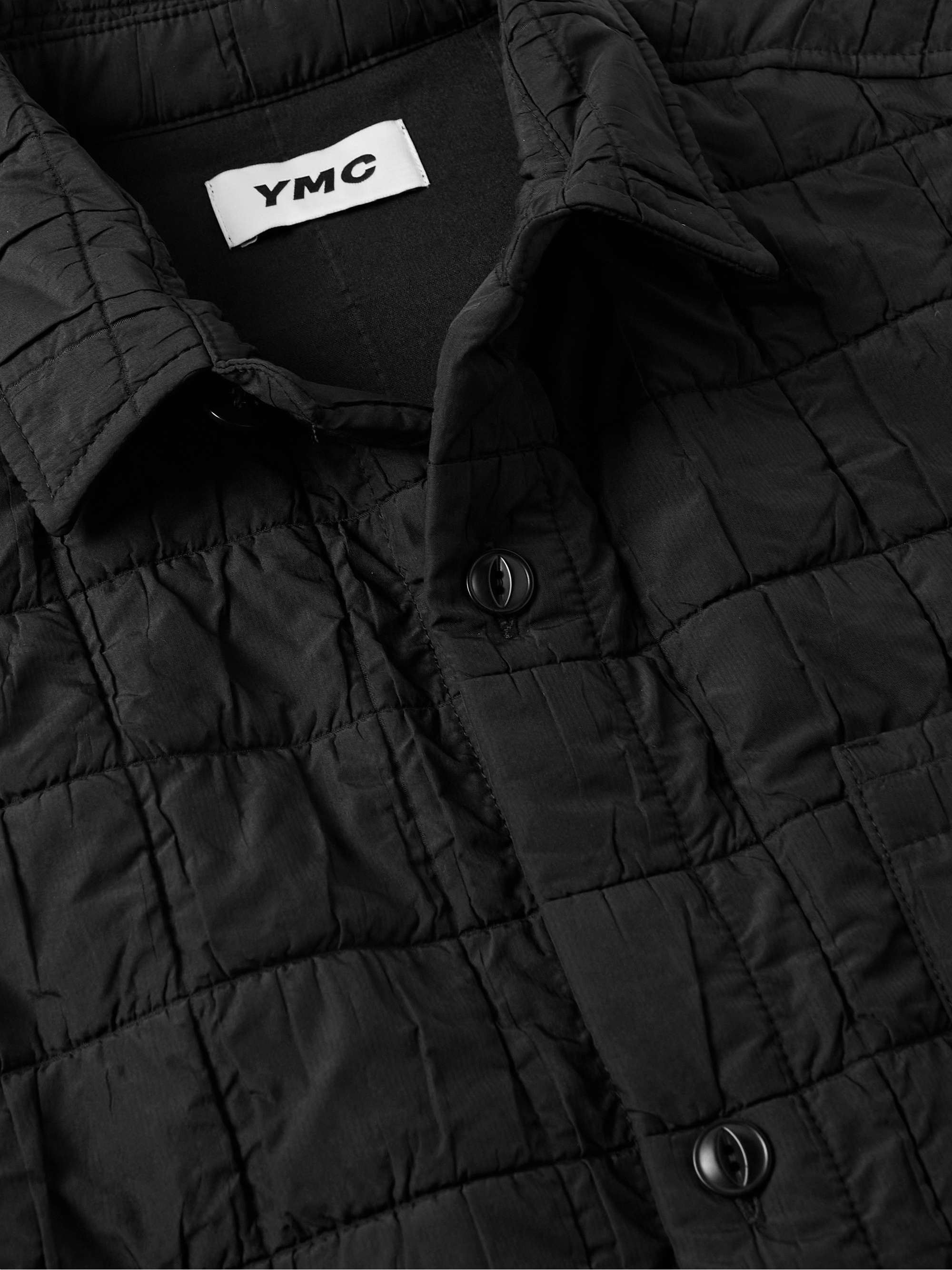 YMC Mitchum Quilted Crinkled-Shell Jacket