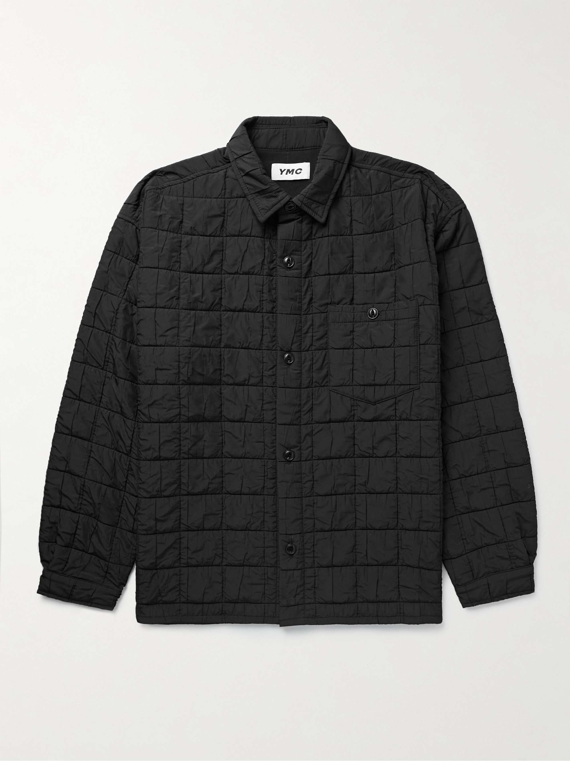 YMC Mitchum Quilted Crinkled-Shell Jacket