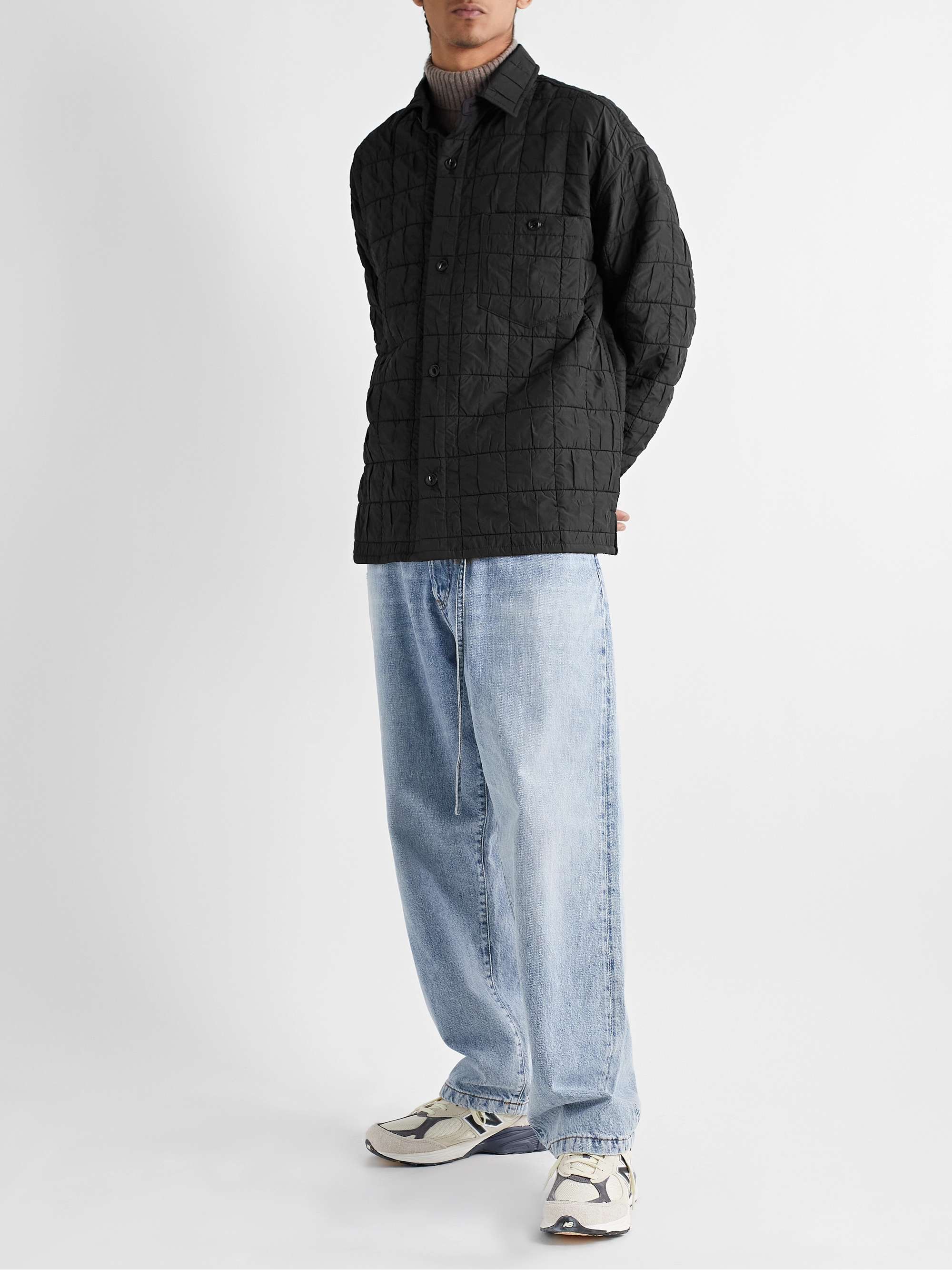 YMC Mitchum Quilted Crinkled-Shell Jacket