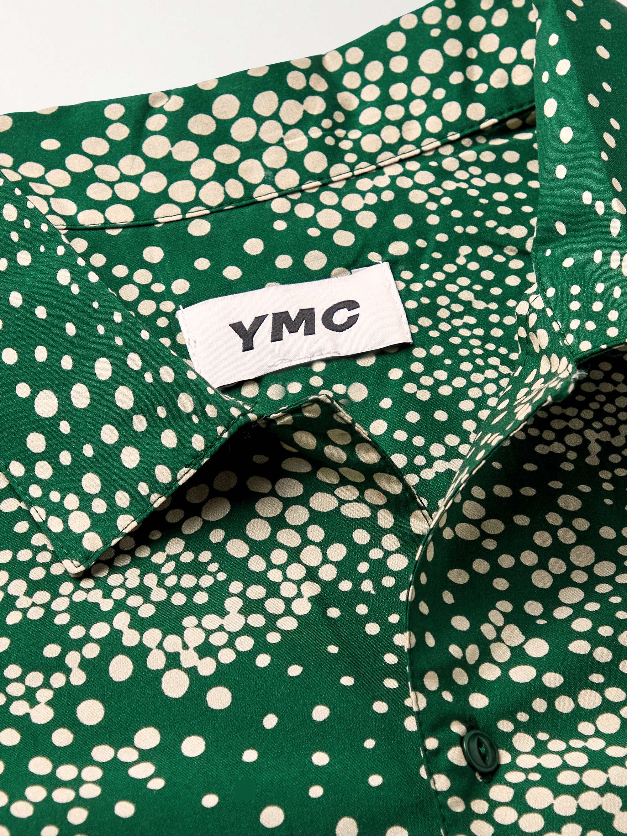 YMC Feathers Printed Cotton and Silk-Blend Shirt